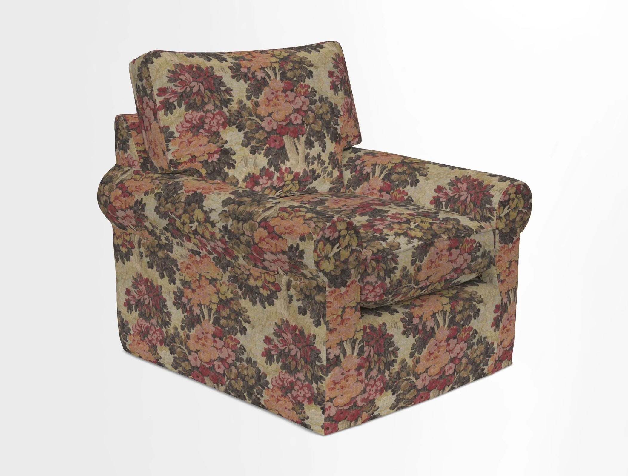 Bignor Chair in Two Tone Plain Biscuit. Loose cover option available