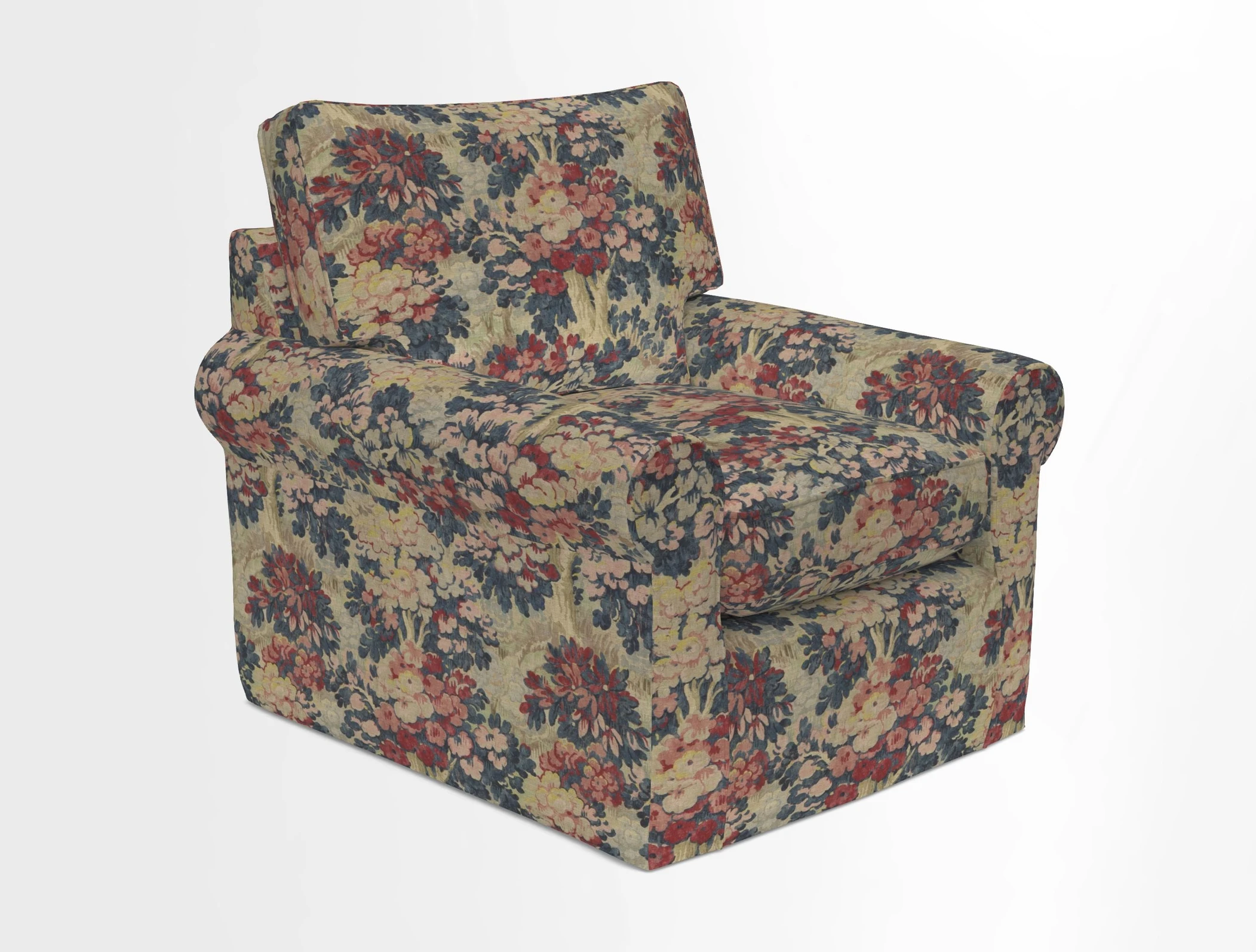 Bignor Chair in Two Tone Plain Biscuit. Loose cover option available