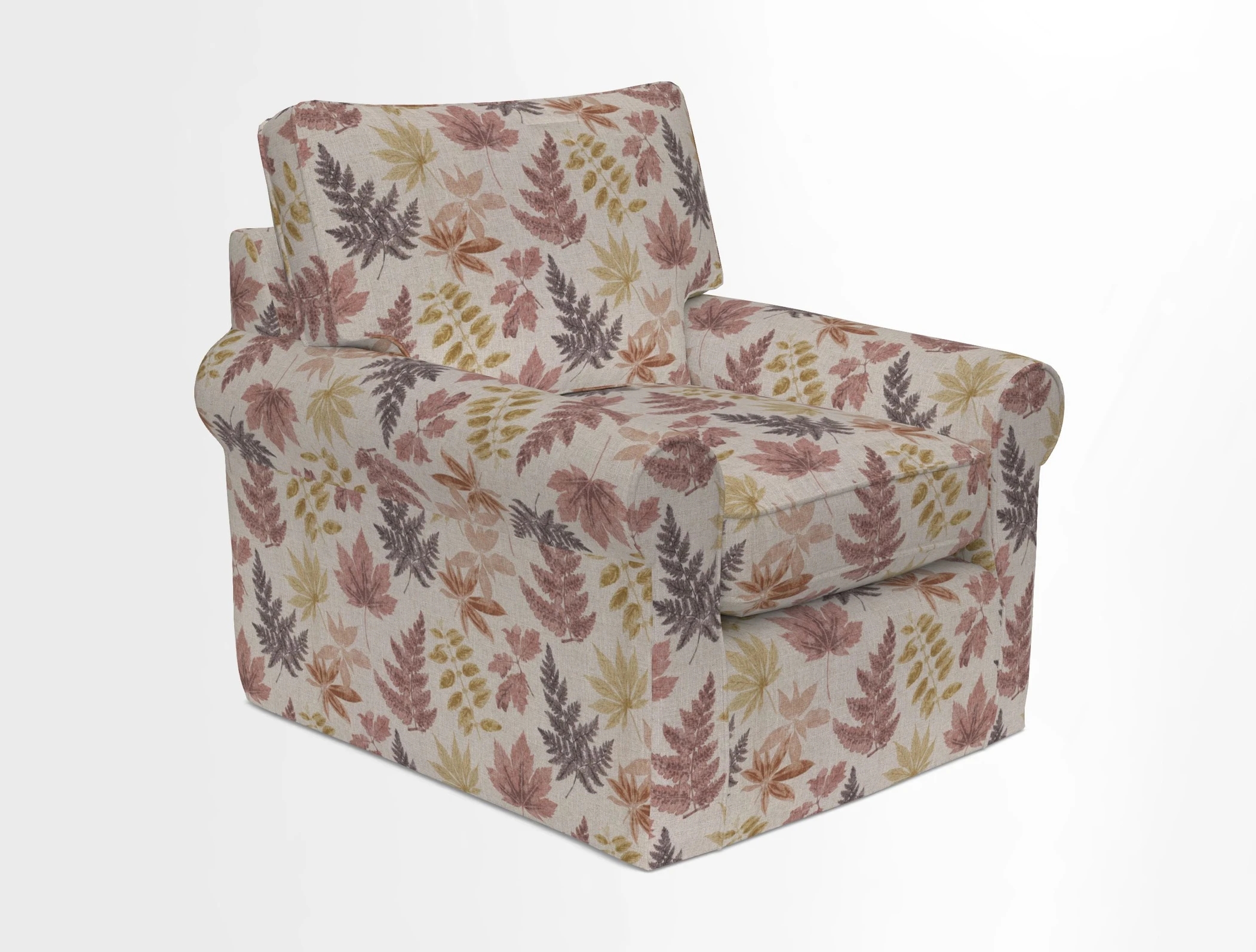 Bignor Chair in Two Tone Plain Biscuit. Loose cover option available