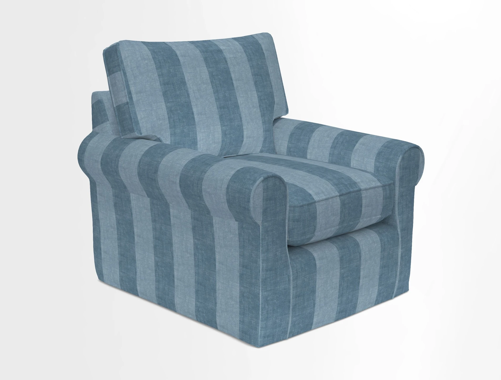 Bignor Chair in Two Tone Plain Biscuit. Loose cover option available