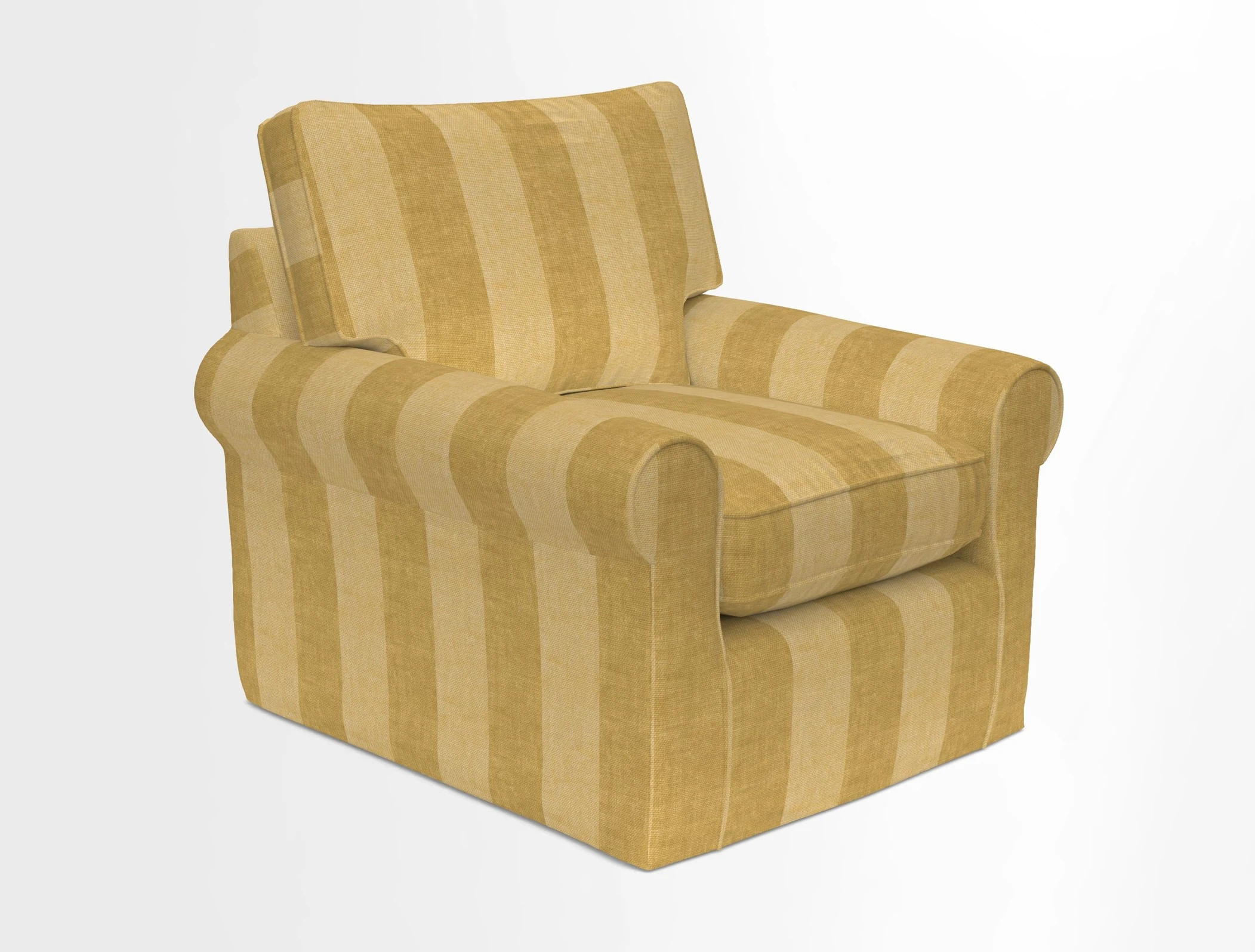Bignor Chair in Two Tone Plain Biscuit. Loose cover option available