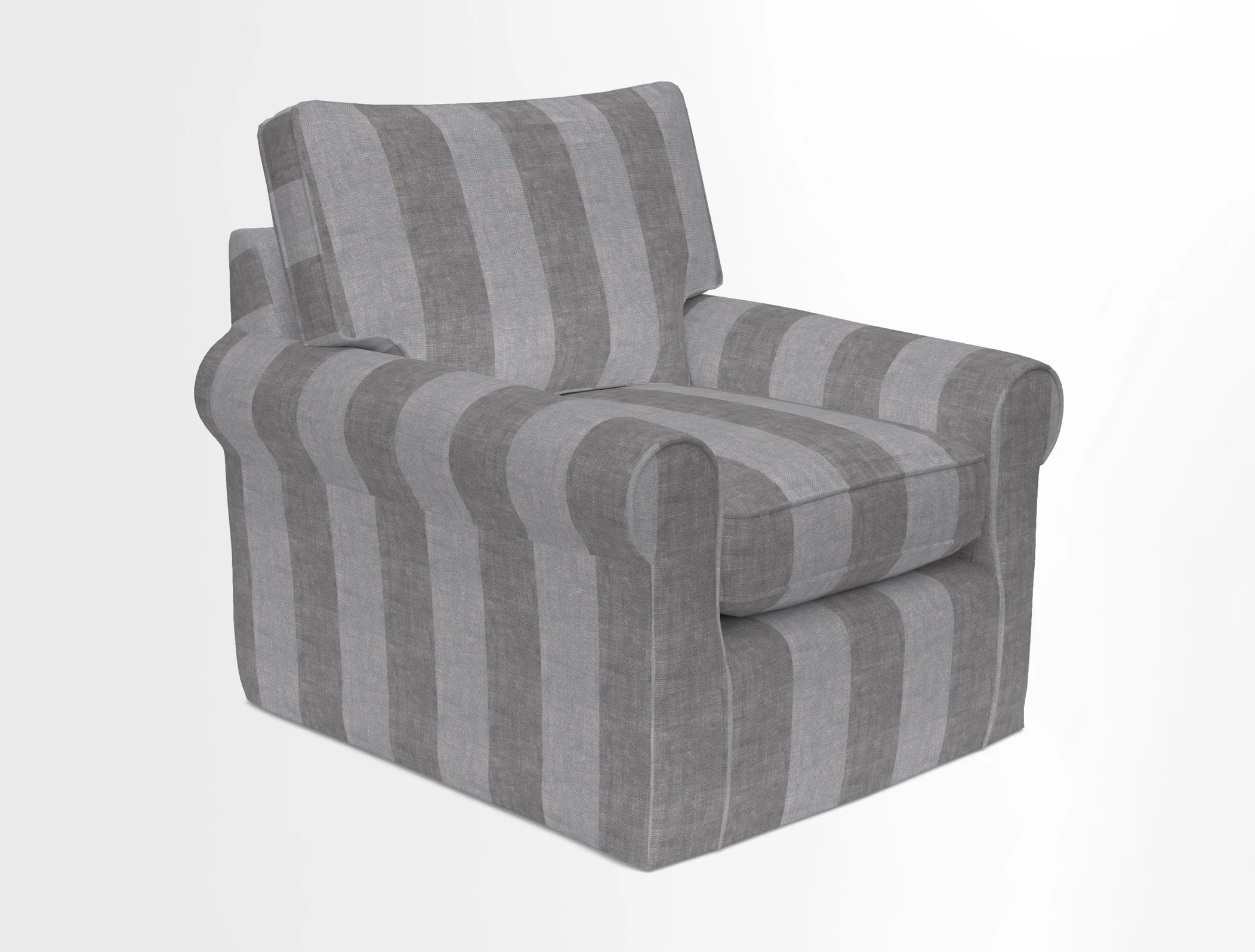 Bignor Chair in Two Tone Plain Biscuit. Loose cover option available