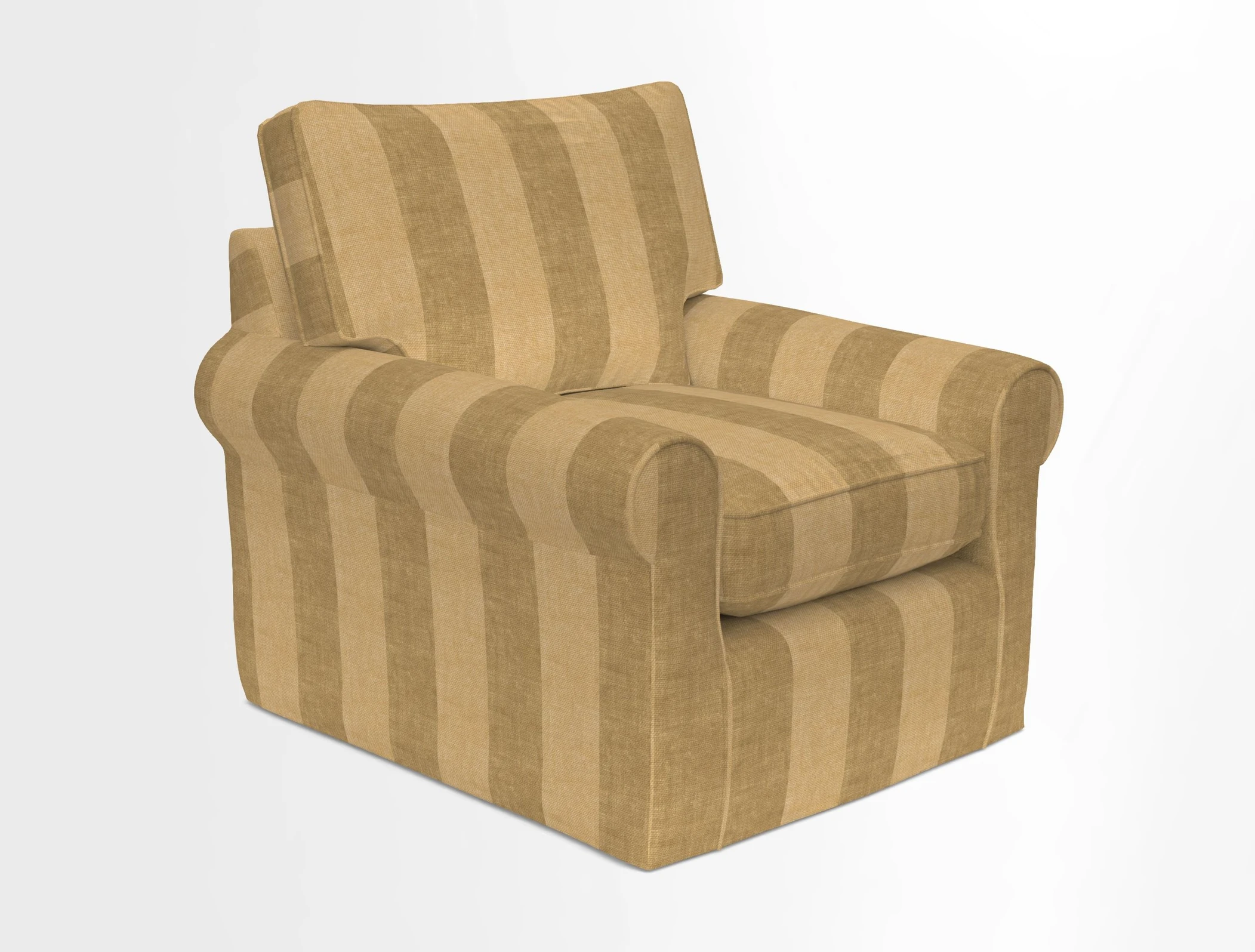 Bignor Chair in Two Tone Plain Biscuit. Loose cover option available