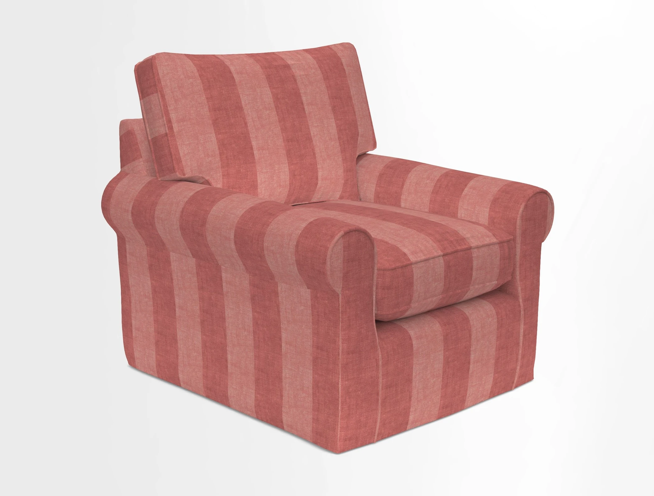 Bignor Chair in Two Tone Plain Biscuit. Loose cover option available