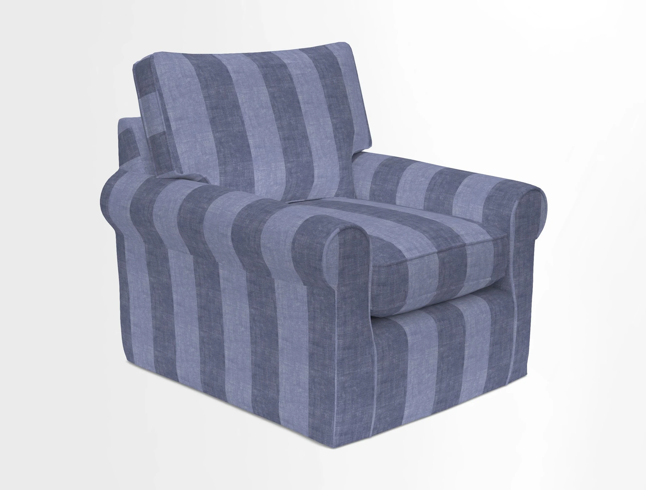Bignor Chair in Two Tone Plain Biscuit. Loose cover option available