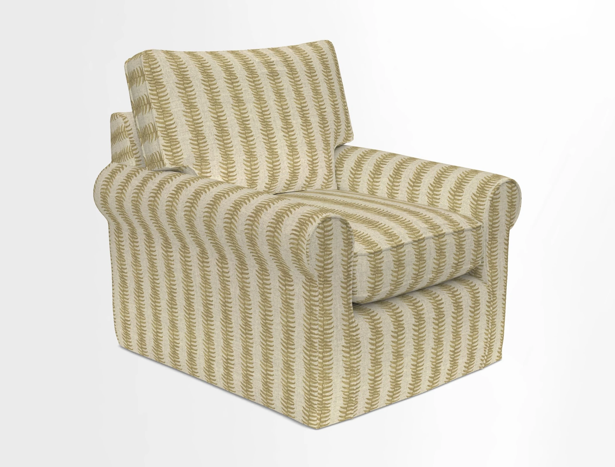 Bignor Chair in Two Tone Plain Biscuit. Loose cover option available