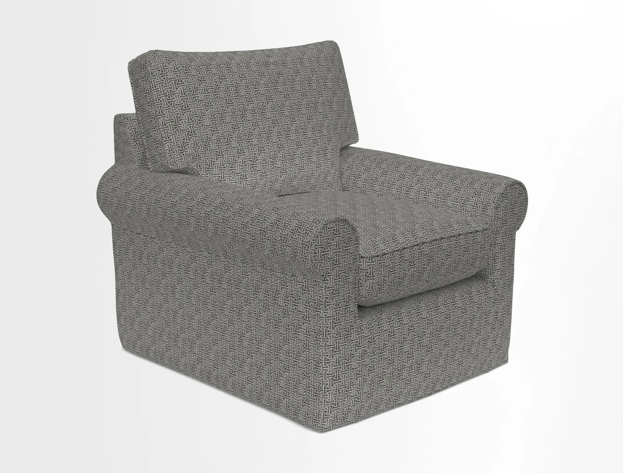 Bignor Chair in Two Tone Plain Biscuit. Loose cover option available