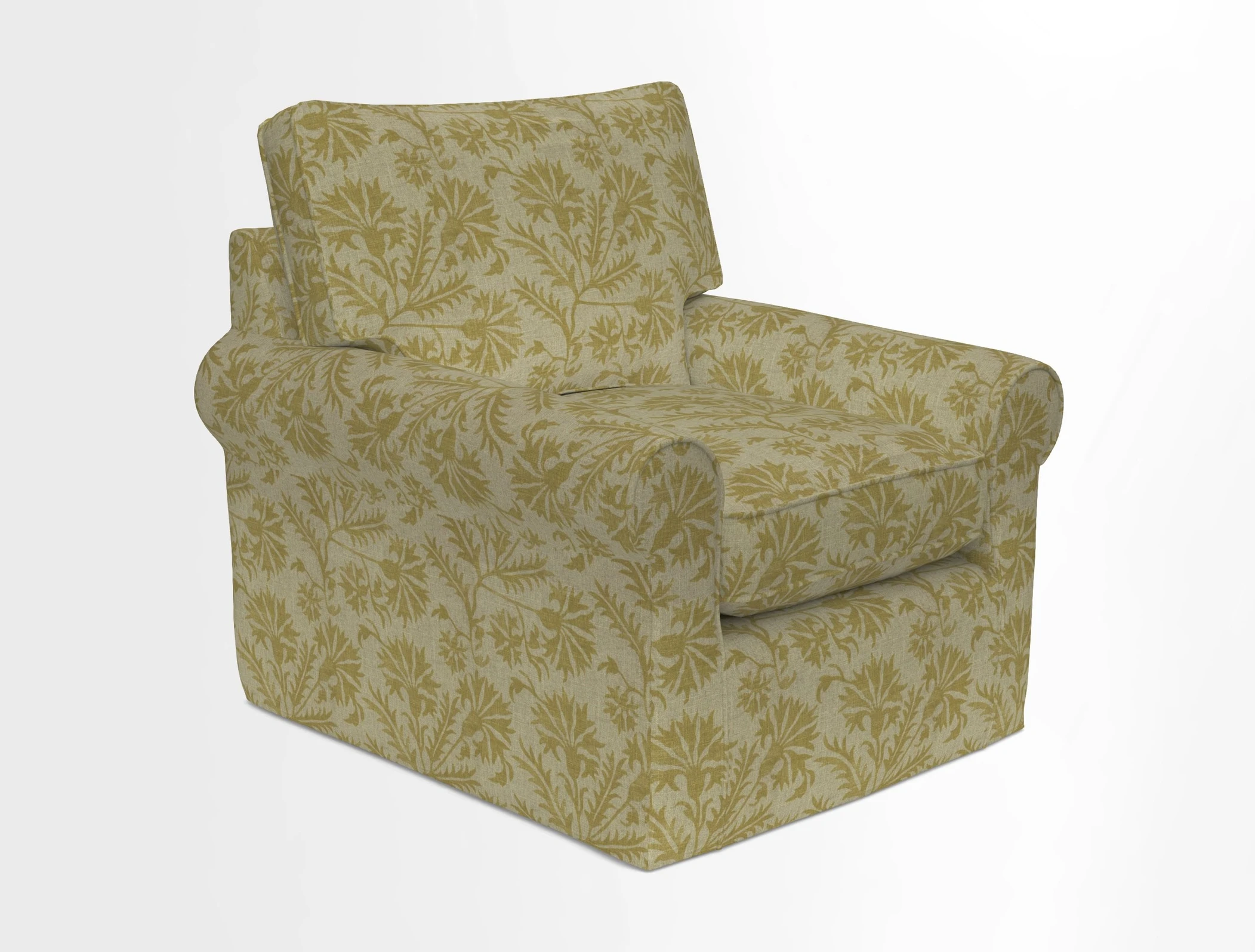 Bignor Chair in Two Tone Plain Biscuit. Loose cover option available