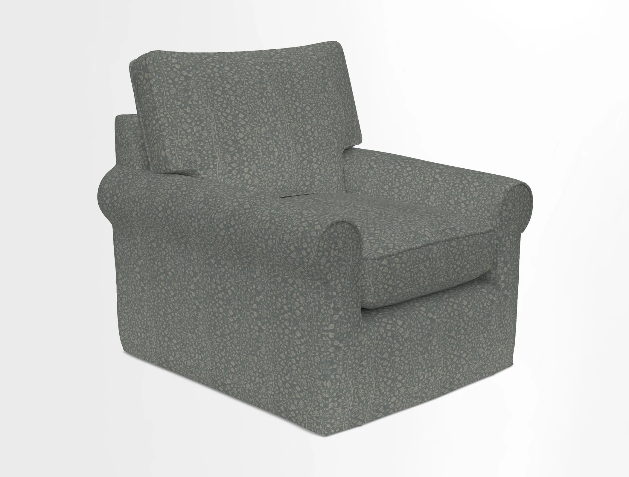 Bignor Chair in Two Tone Plain Biscuit. Loose cover option available