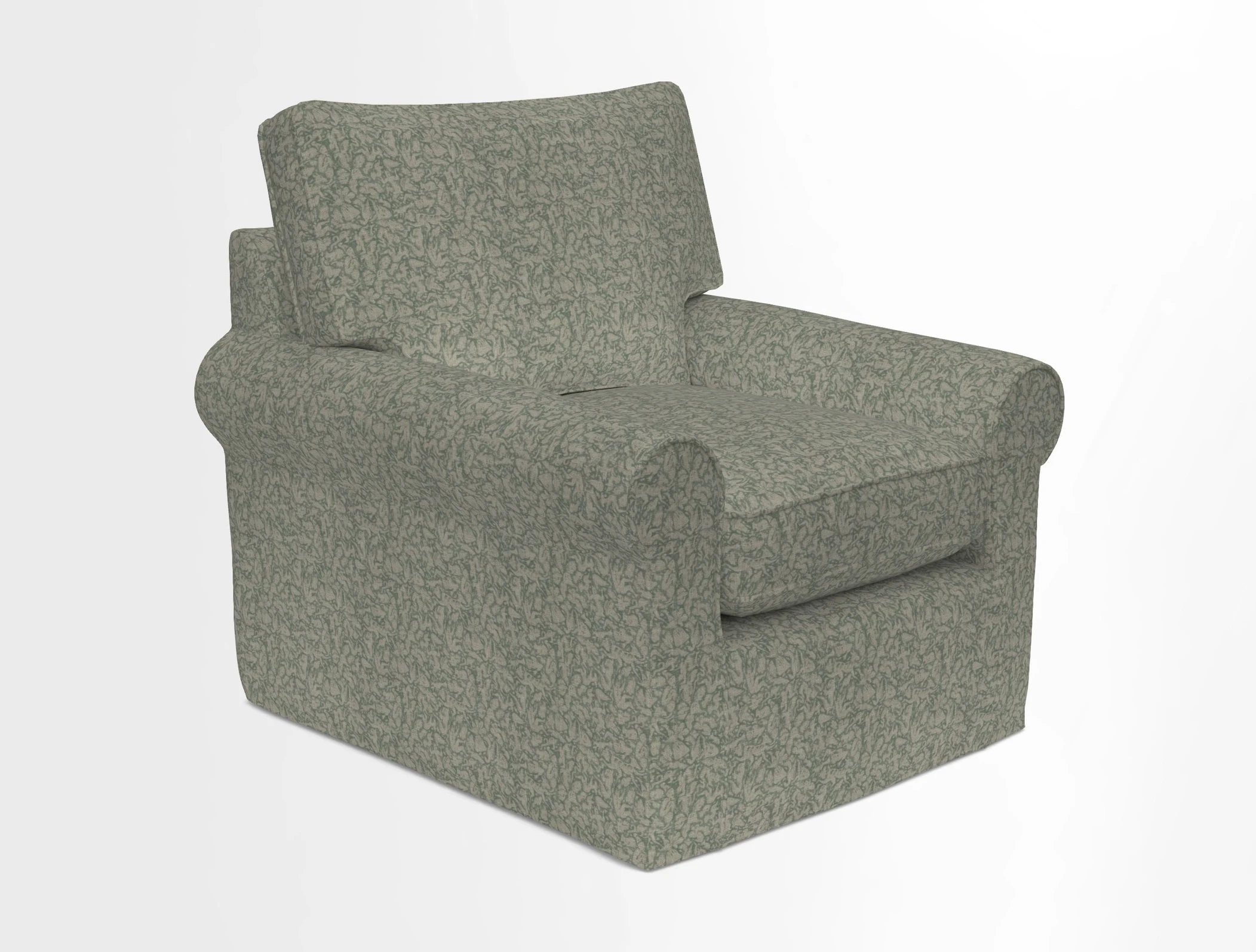 Bignor Chair in Two Tone Plain Biscuit. Loose cover option available
