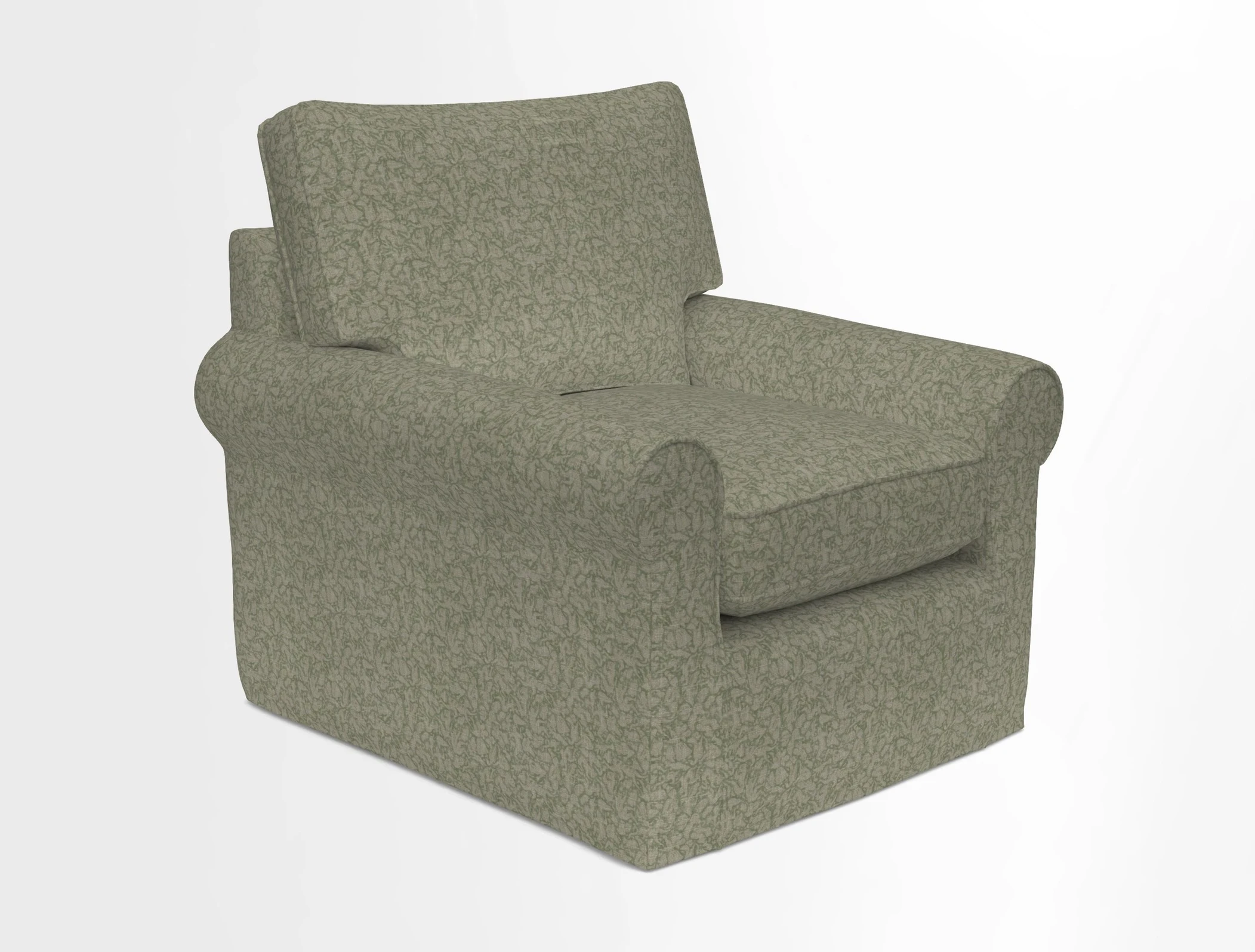 Bignor Chair in Two Tone Plain Biscuit. Loose cover option available