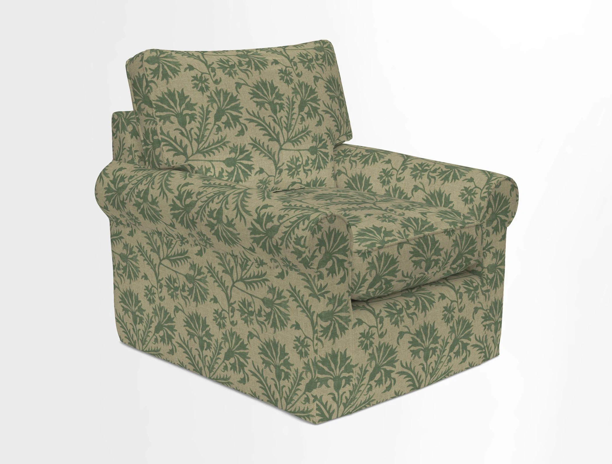 Bignor Chair in Two Tone Plain Biscuit. Loose cover option available