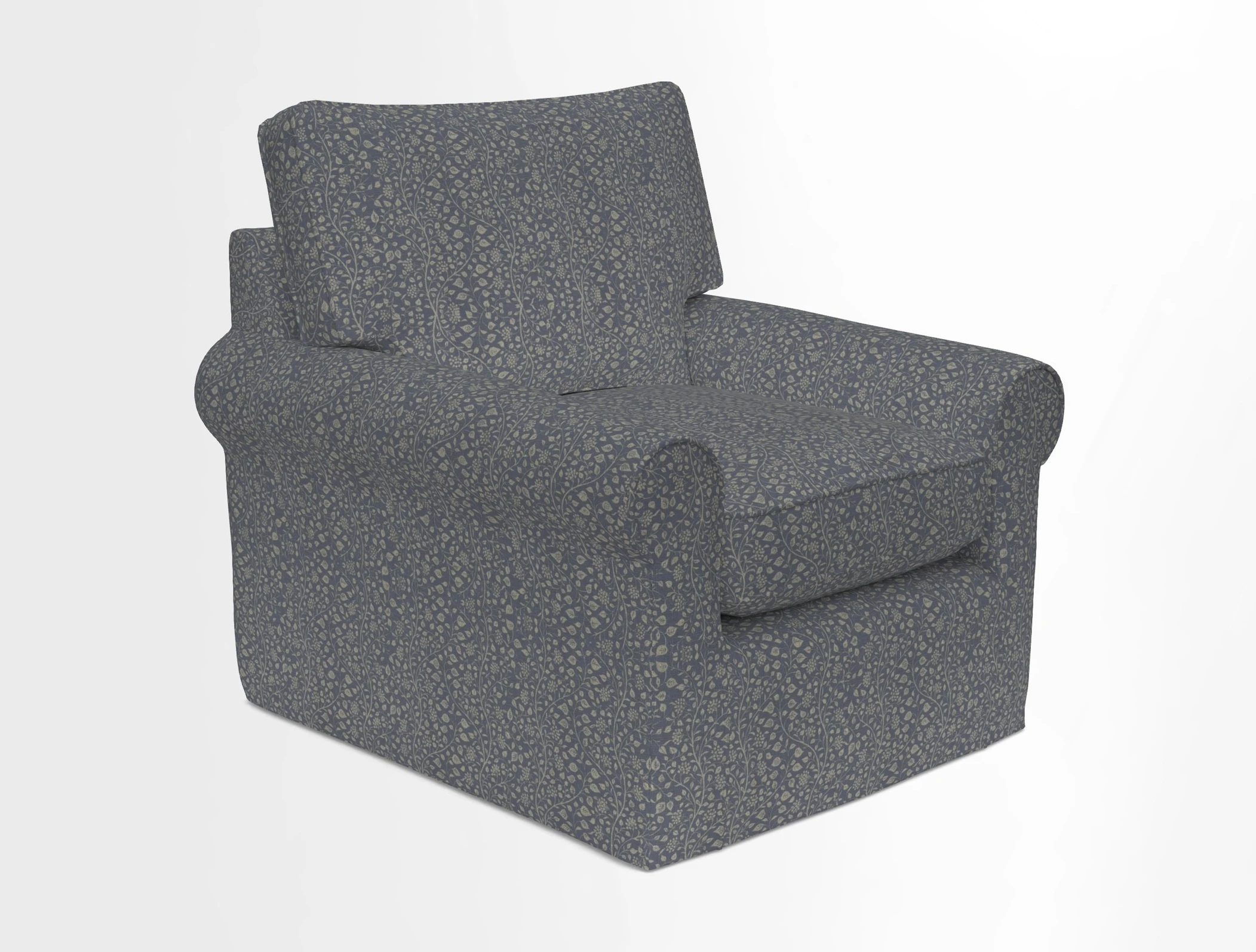 Bignor Chair in Two Tone Plain Biscuit. Loose cover option available