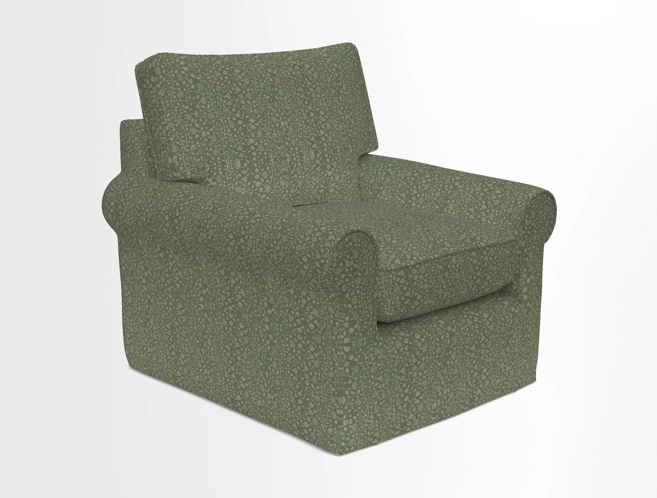 Bignor Chair in Two Tone Plain Biscuit. Loose cover option available