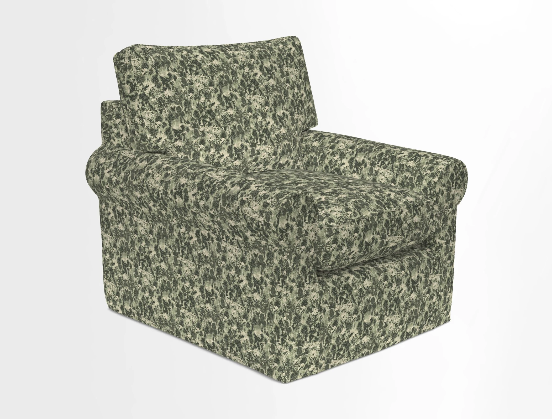 Bignor Chair in Two Tone Plain Biscuit. Loose cover option available