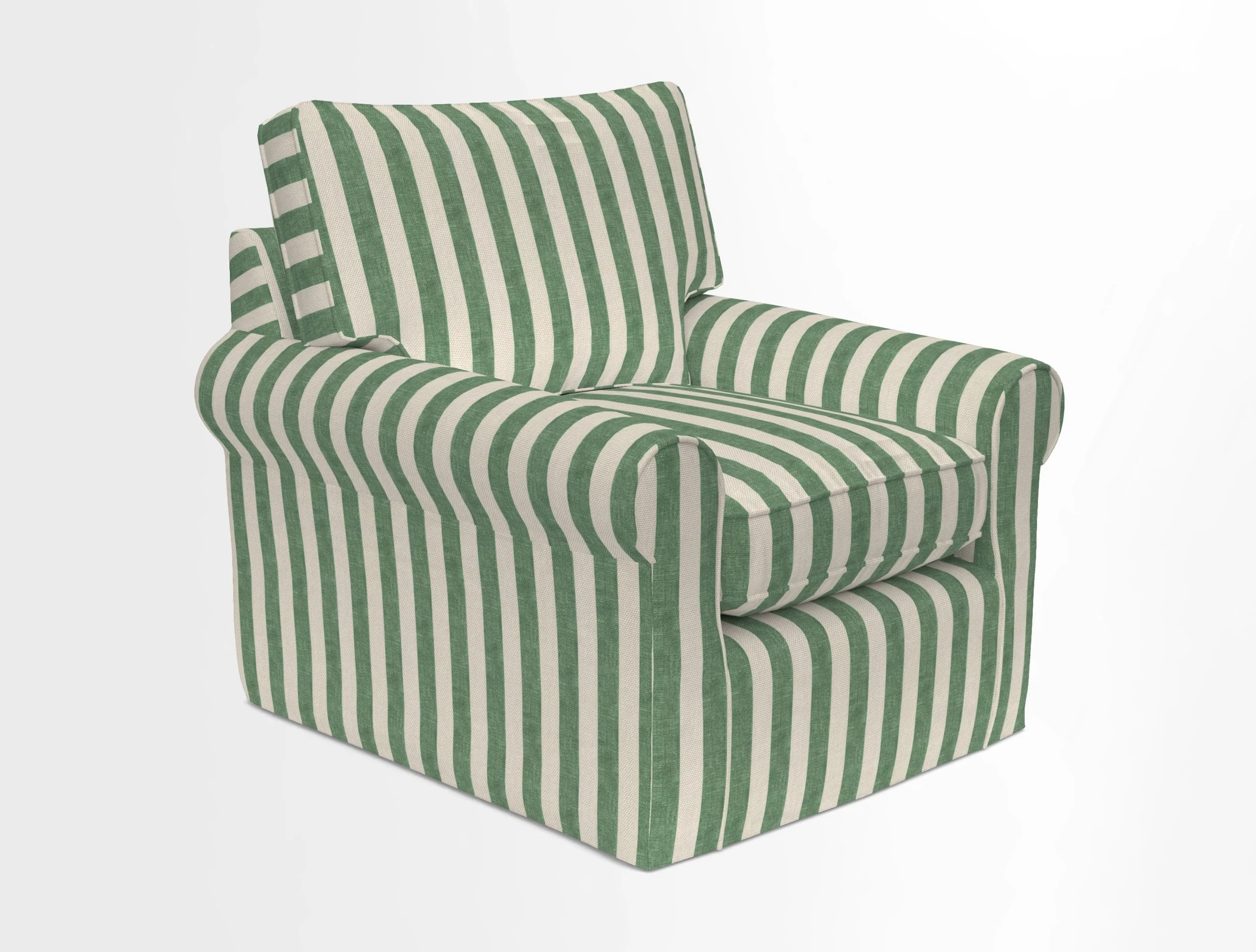 Bignor Chair in Two Tone Plain Biscuit. Loose cover option available
