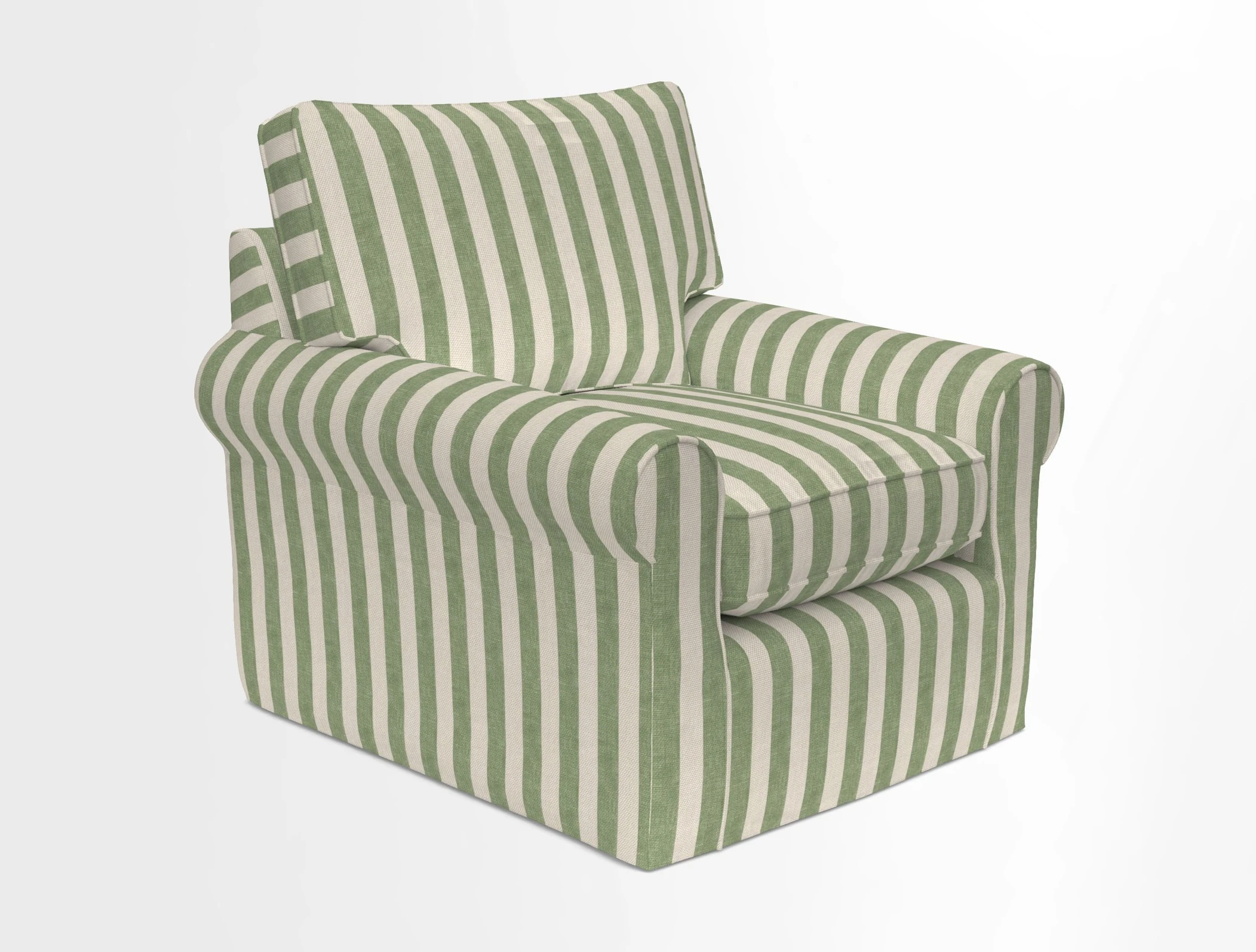 Bignor Chair in Two Tone Plain Biscuit. Loose cover option available