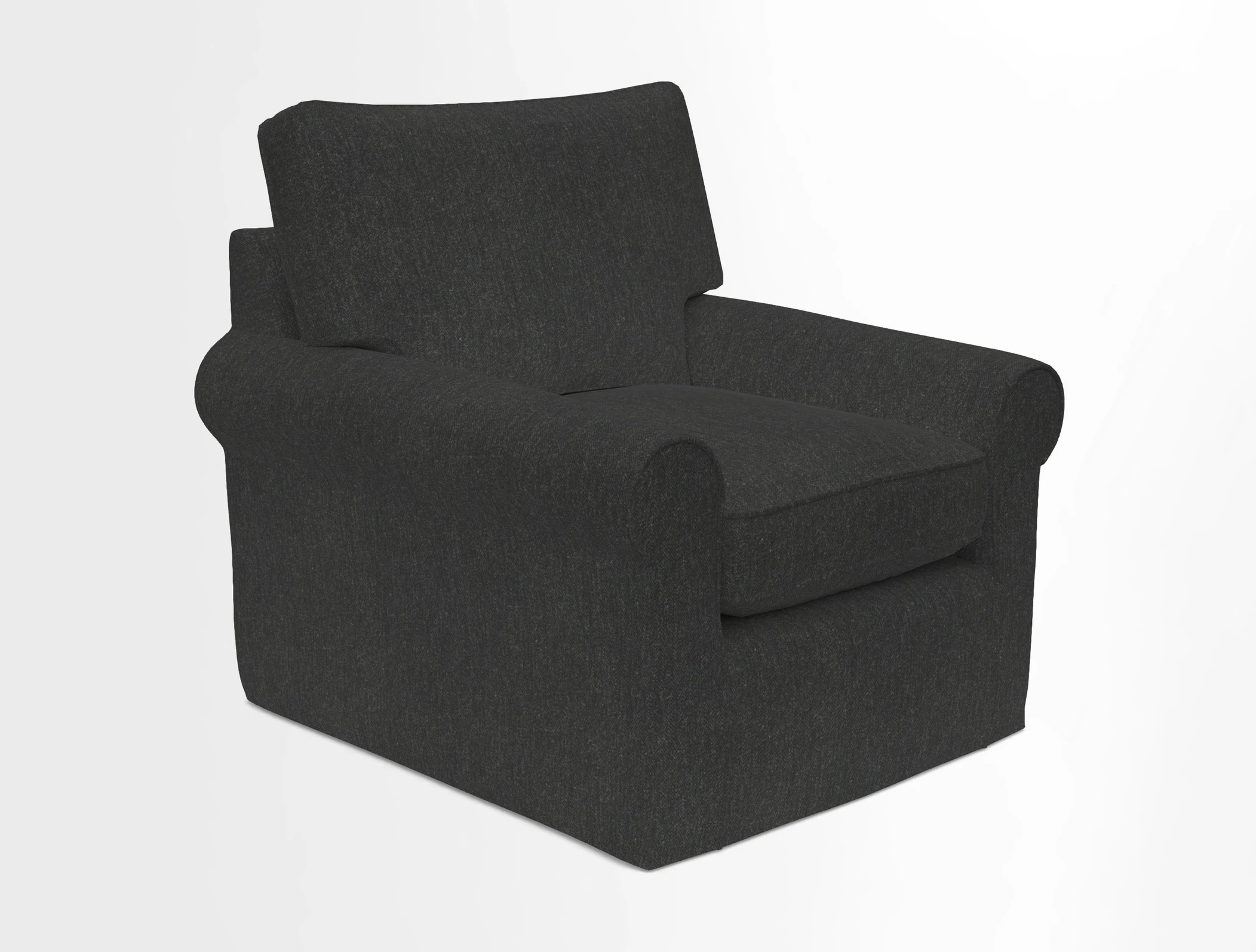 Bignor Chair in Two Tone Plain Biscuit. Loose cover option available
