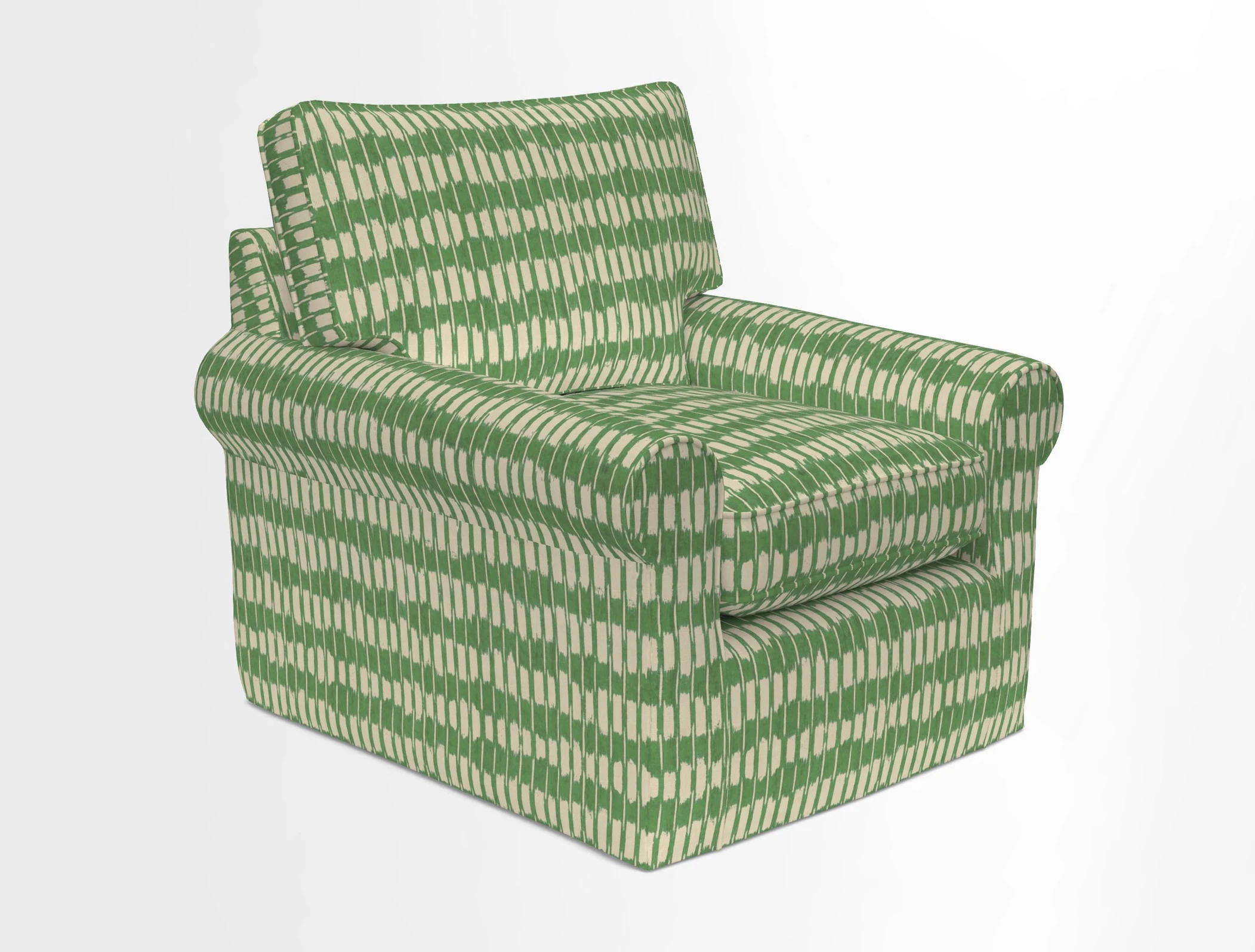 Bignor Chair in Two Tone Plain Biscuit. Loose cover option available