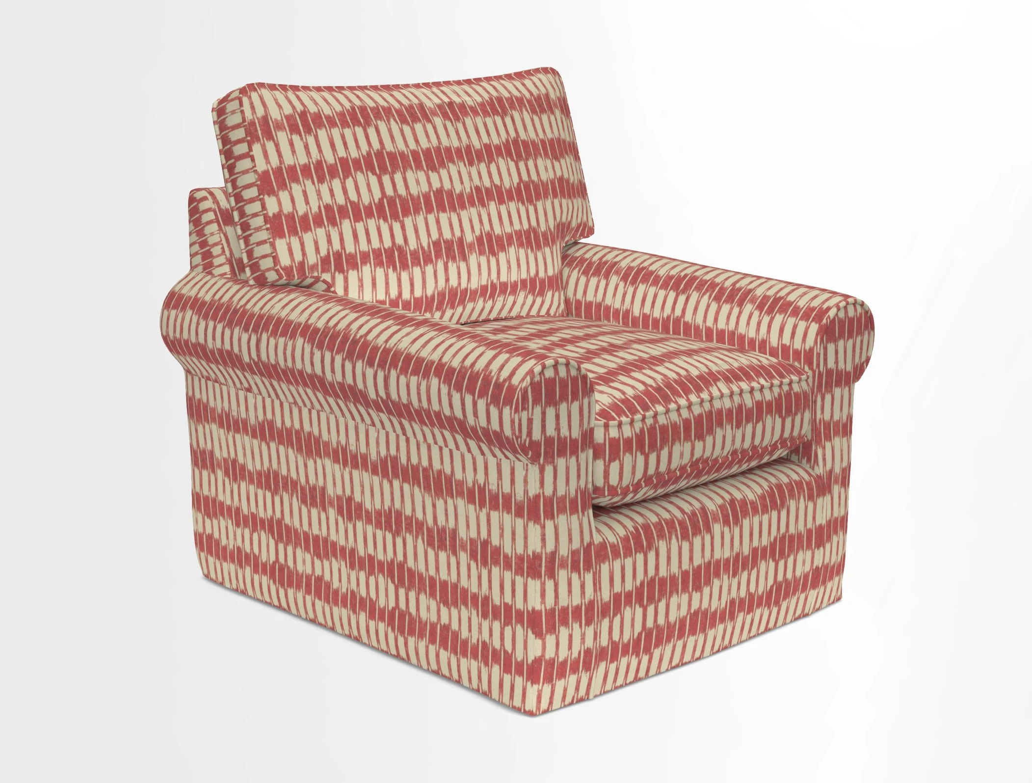 Bignor Chair in Two Tone Plain Biscuit. Loose cover option available