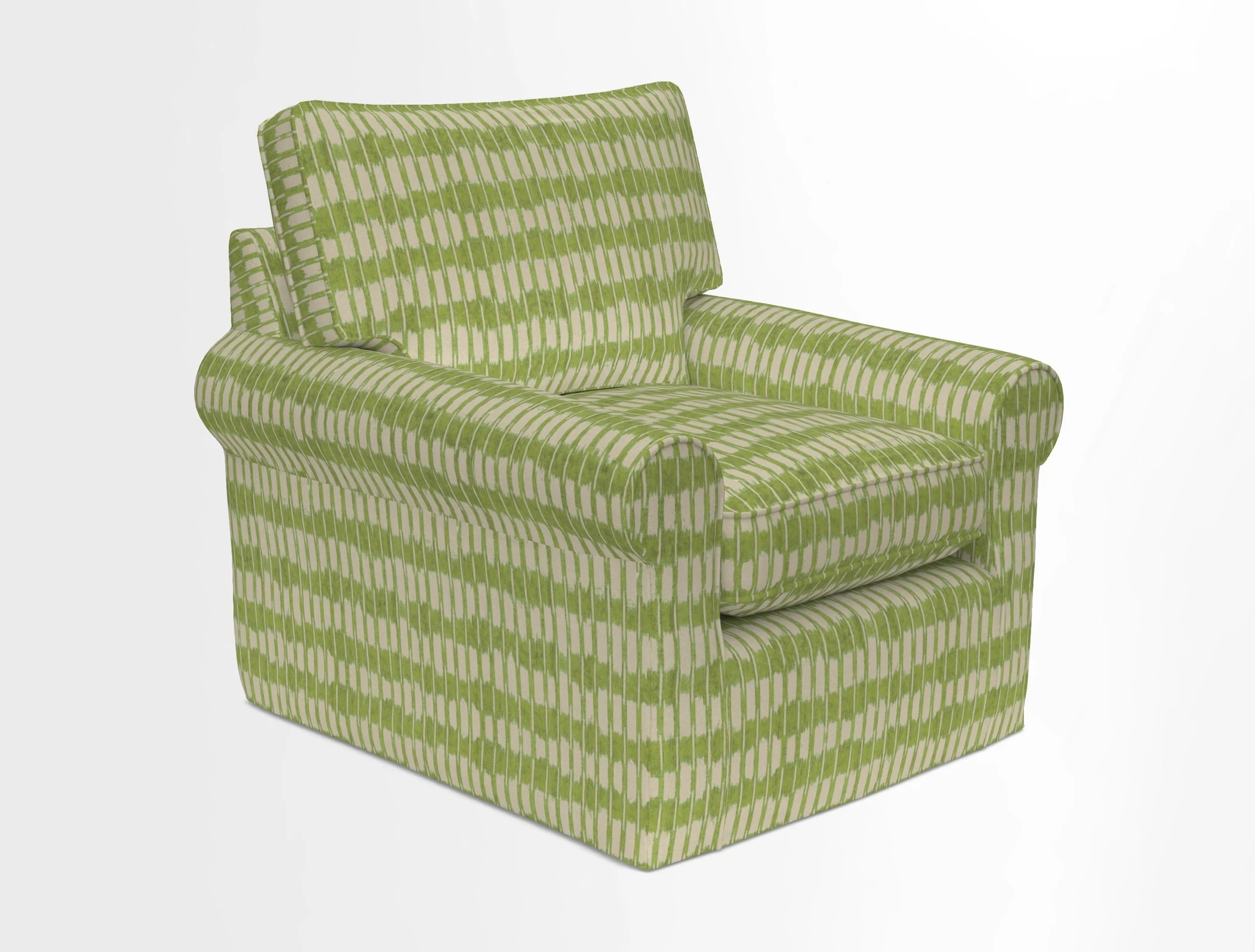 Bignor Chair in Two Tone Plain Biscuit. Loose cover option available