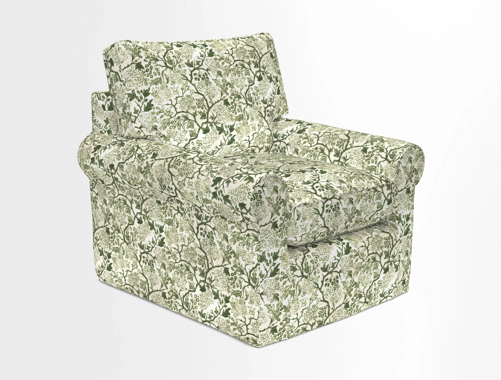 Bignor Chair in Two Tone Plain Biscuit. Loose cover option available