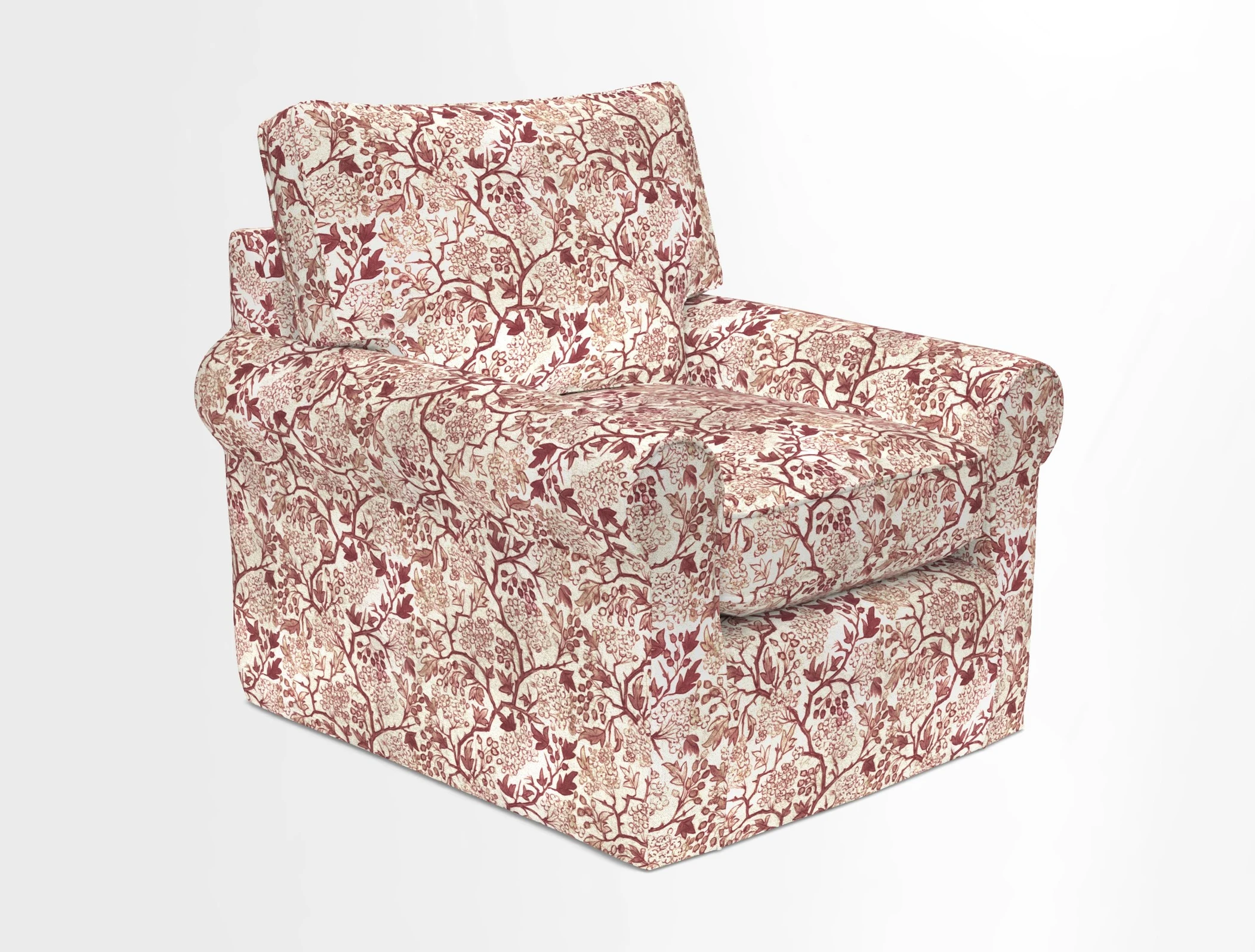 Bignor Chair in Two Tone Plain Biscuit. Loose cover option available
