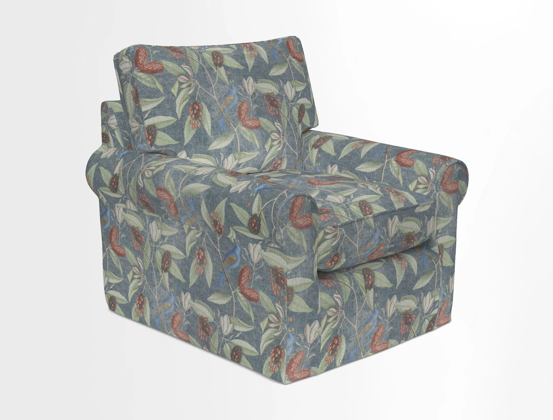Bignor Chair in Two Tone Plain Biscuit. Loose cover option available
