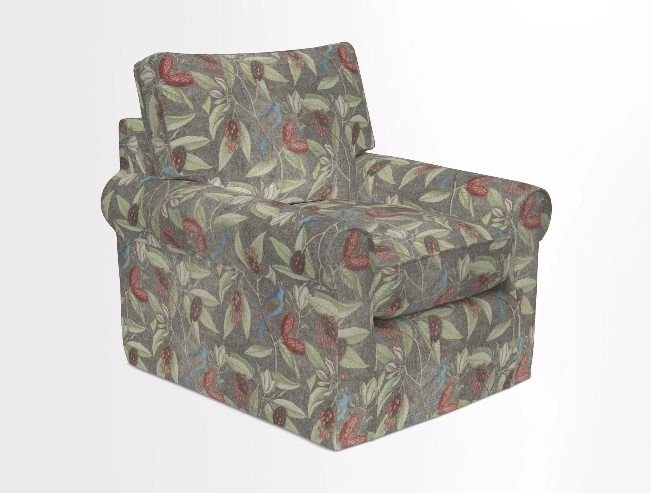 Bignor Chair in Two Tone Plain Biscuit. Loose cover option available