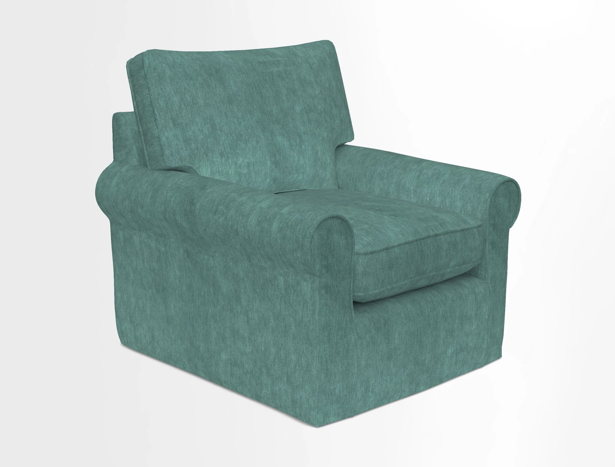 Bignor Chair in Two Tone Plain Biscuit. Loose cover option available