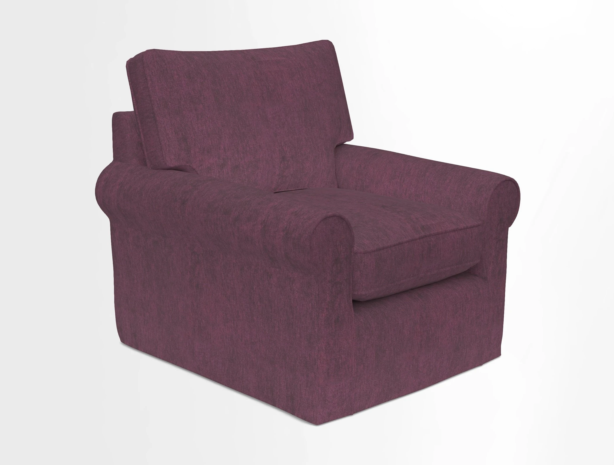 Bignor Chair in Two Tone Plain Biscuit. Loose cover option available