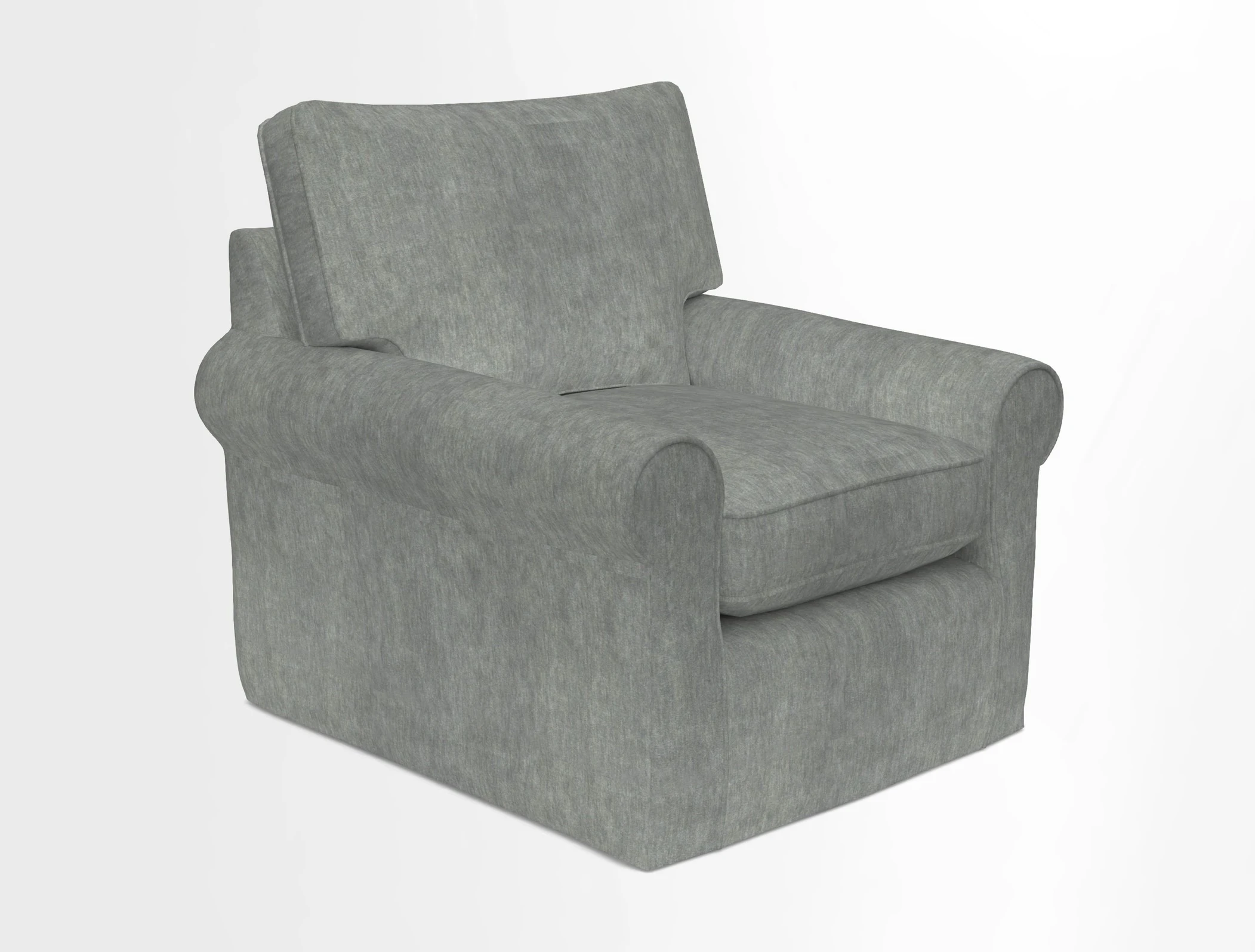 Bignor Chair in Two Tone Plain Biscuit. Loose cover option available