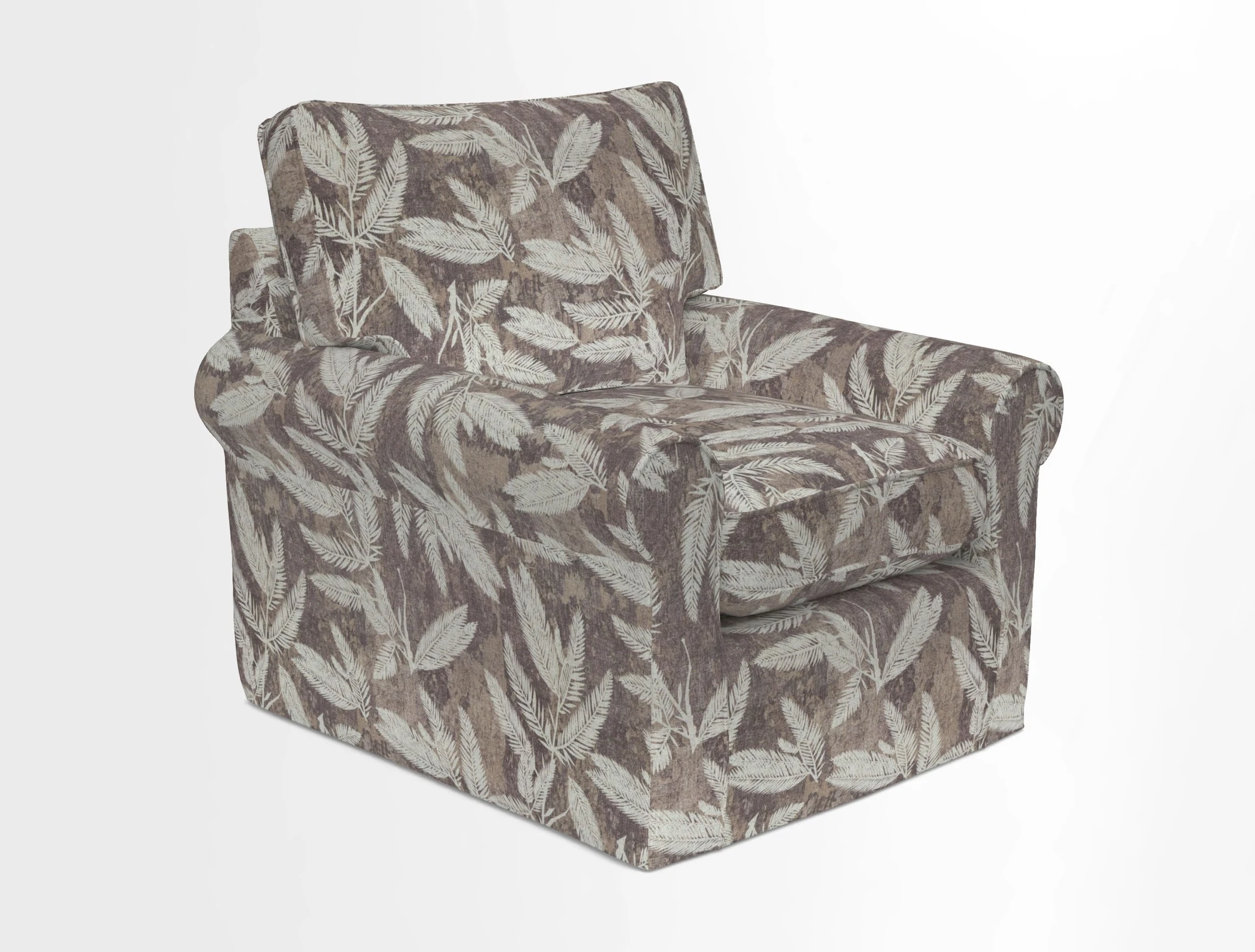 Bignor Chair in Two Tone Plain Biscuit. Loose cover option available