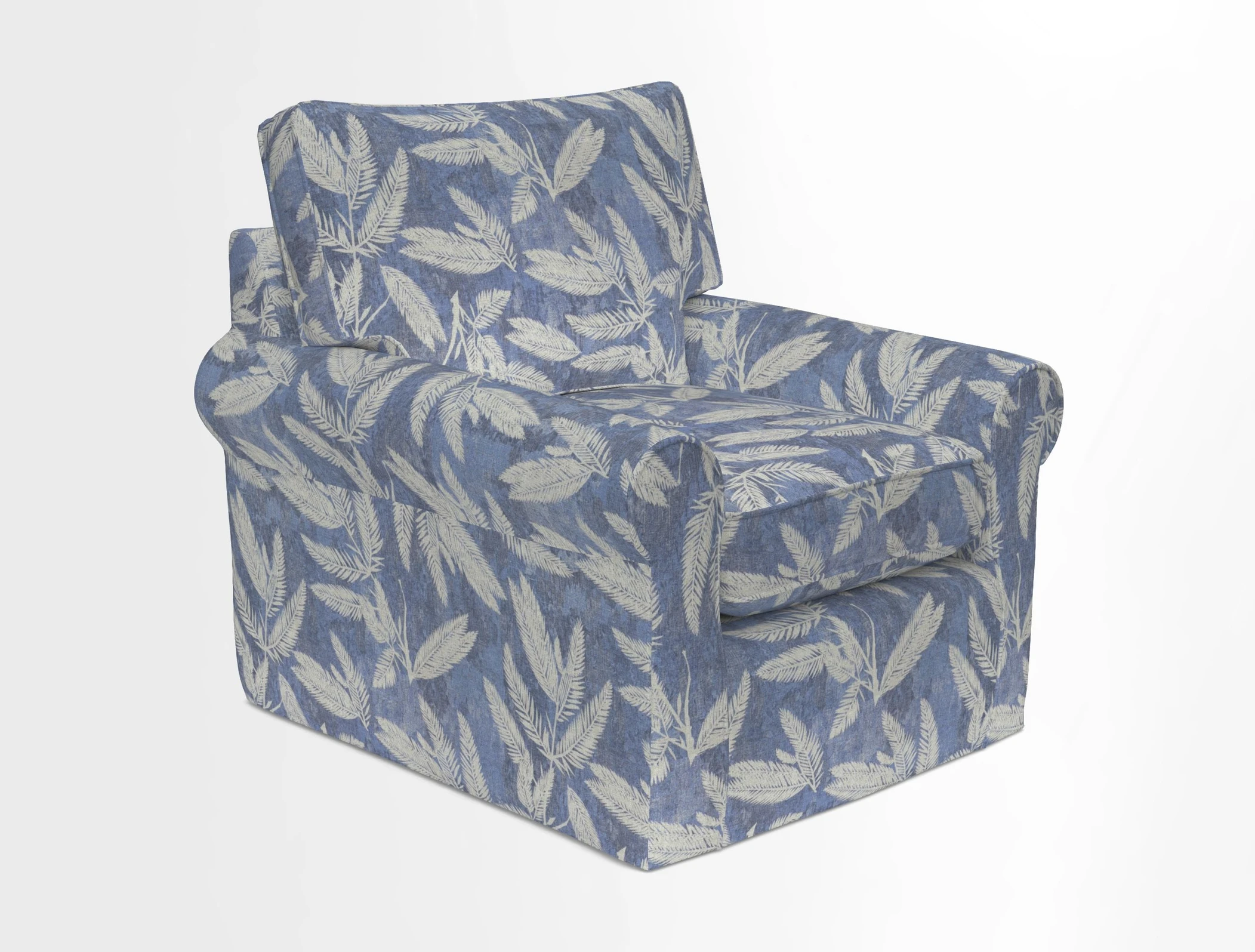 Bignor Chair in Two Tone Plain Biscuit. Loose cover option available