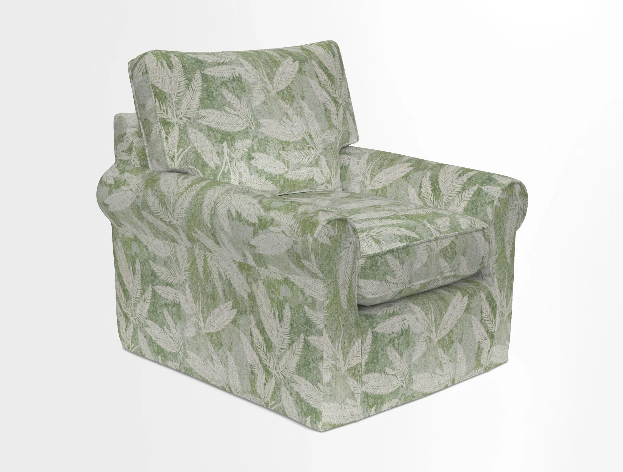 Bignor Chair in Two Tone Plain Biscuit. Loose cover option available