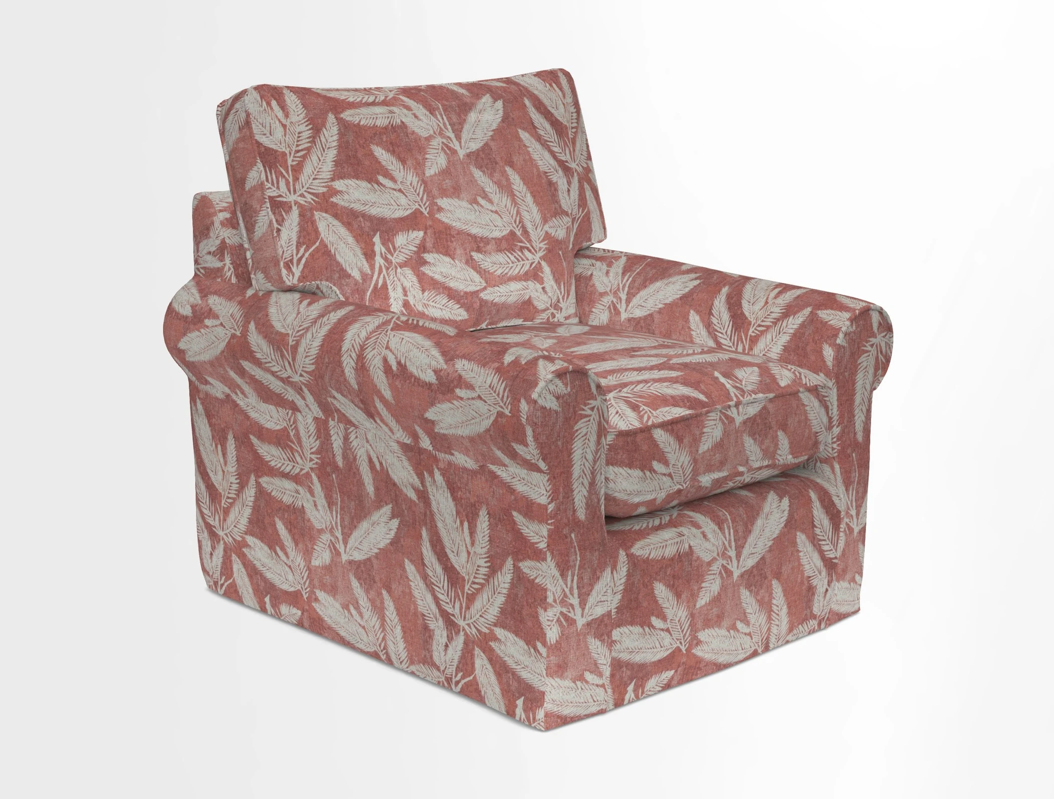 Bignor Chair in Two Tone Plain Biscuit. Loose cover option available