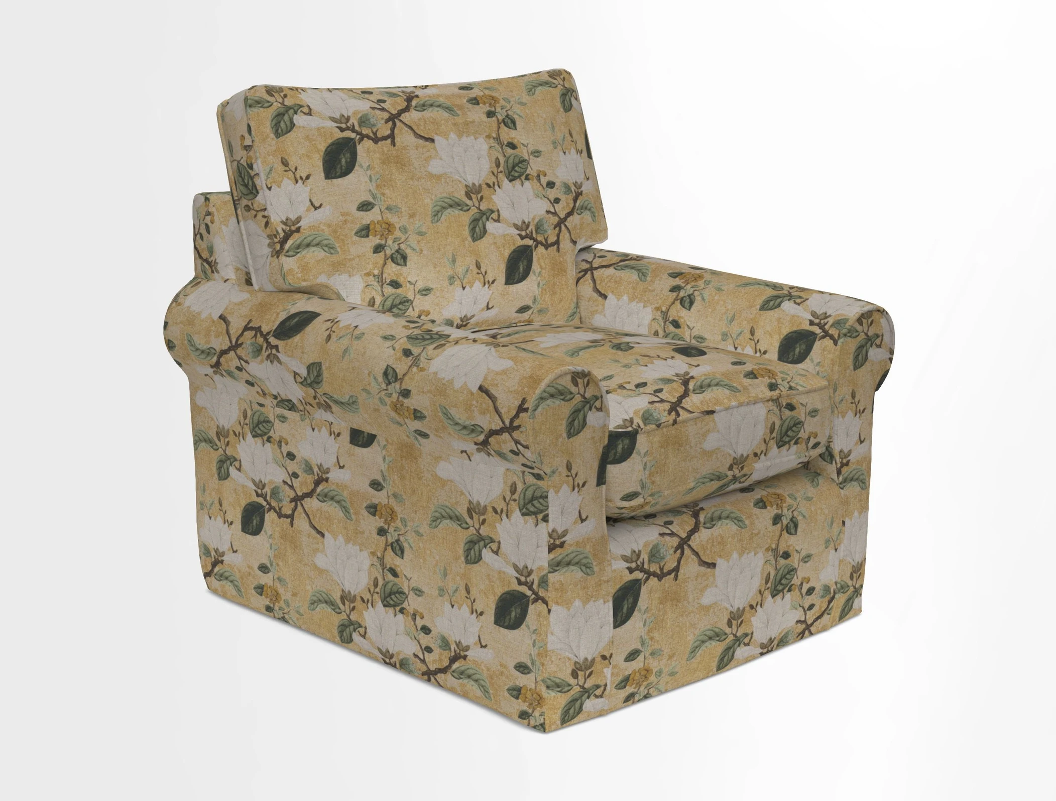Bignor Chair in Two Tone Plain Biscuit. Loose cover option available
