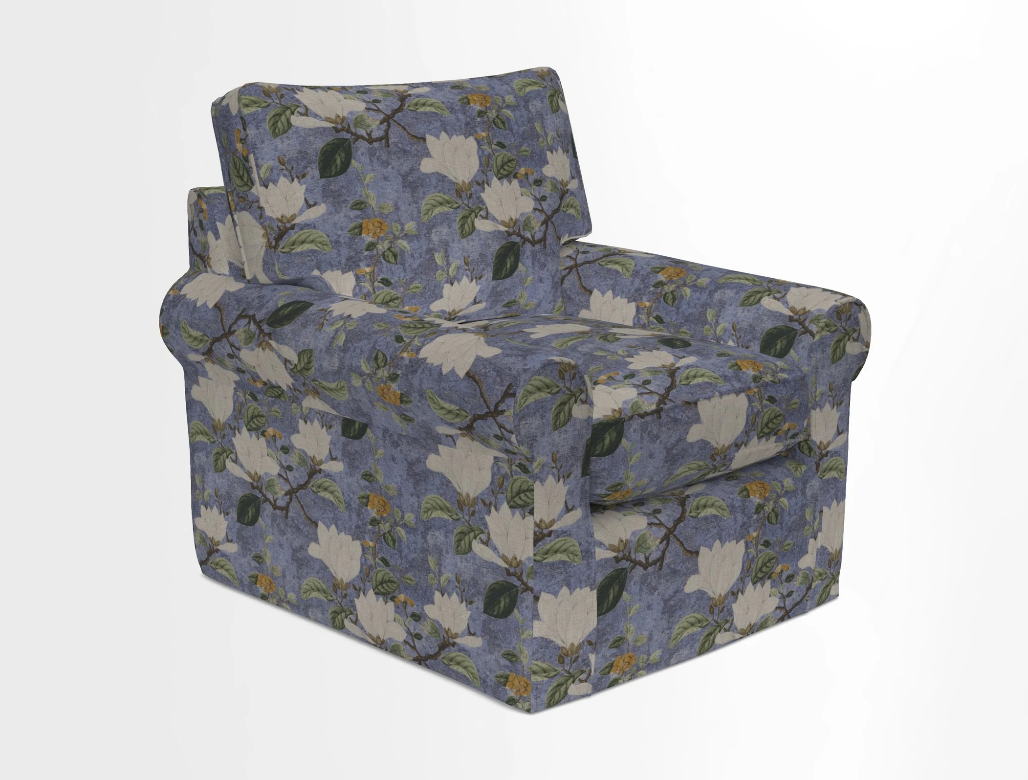 Bignor Chair in Two Tone Plain Biscuit. Loose cover option available