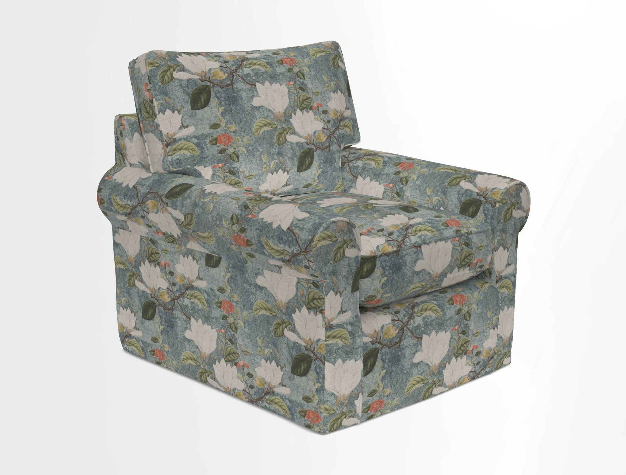 Bignor Chair in Two Tone Plain Biscuit. Loose cover option available