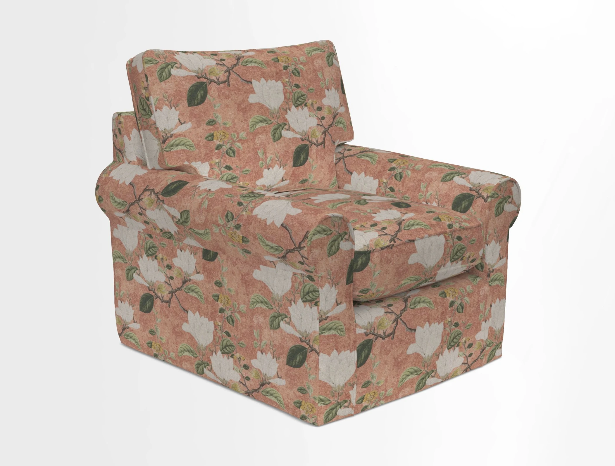 Bignor Chair in Two Tone Plain Biscuit. Loose cover option available