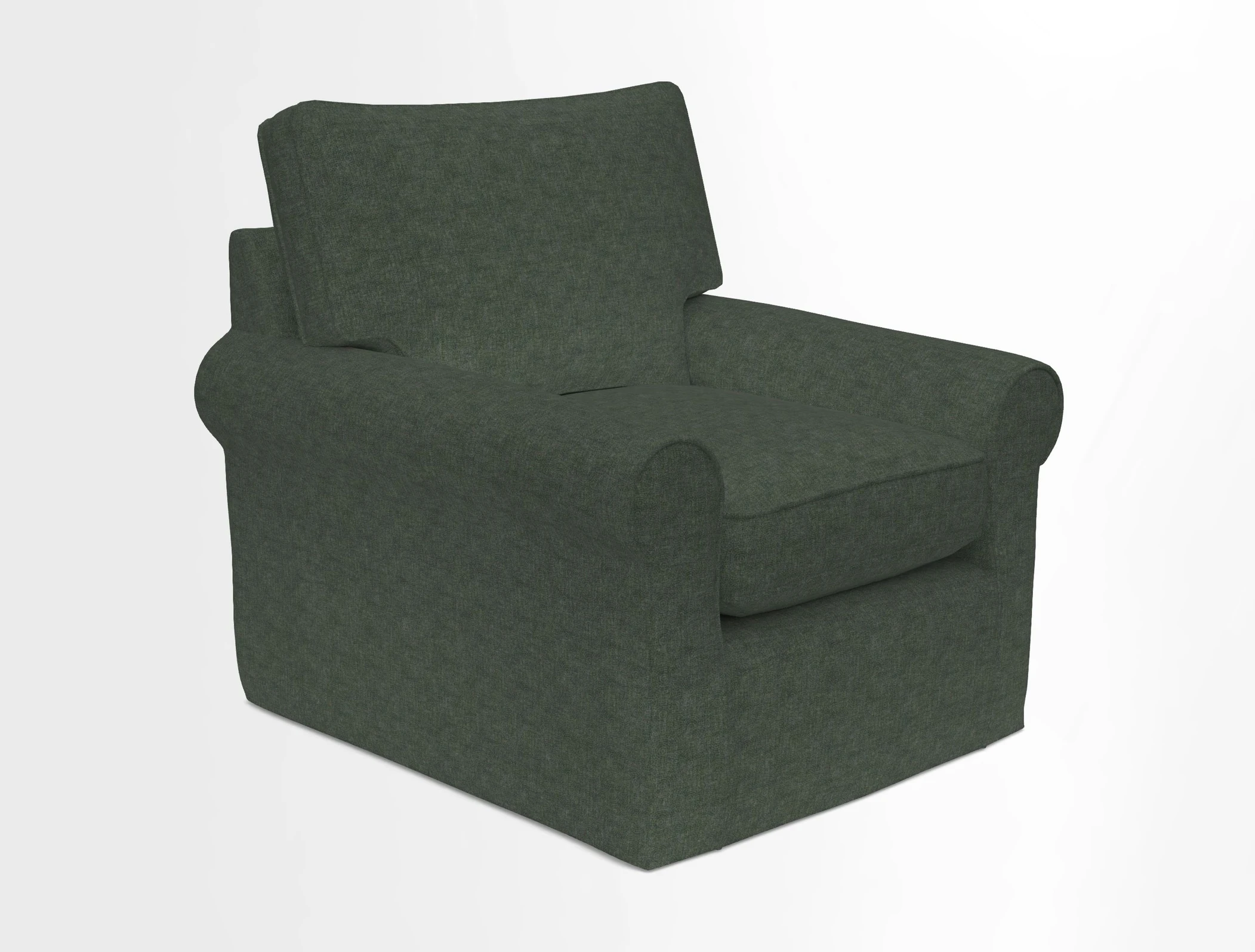 Bignor Chair in Two Tone Plain Biscuit. Loose cover option available