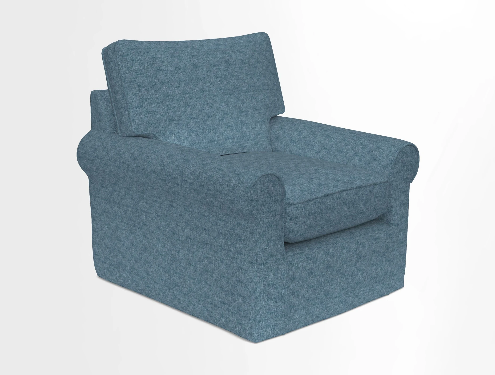 Bignor Chair in Two Tone Plain Biscuit. Loose cover option available