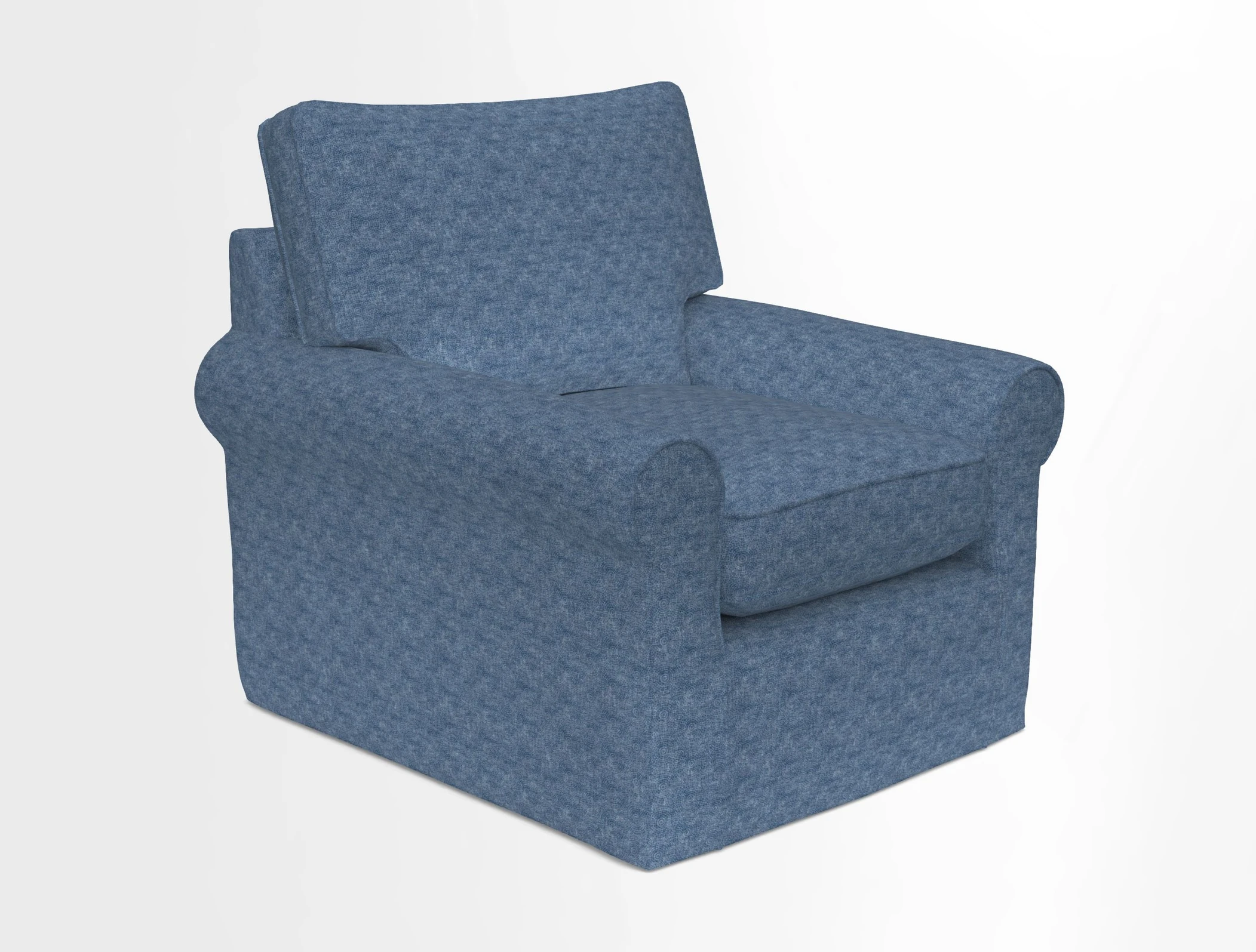 Bignor Chair in Two Tone Plain Biscuit. Loose cover option available