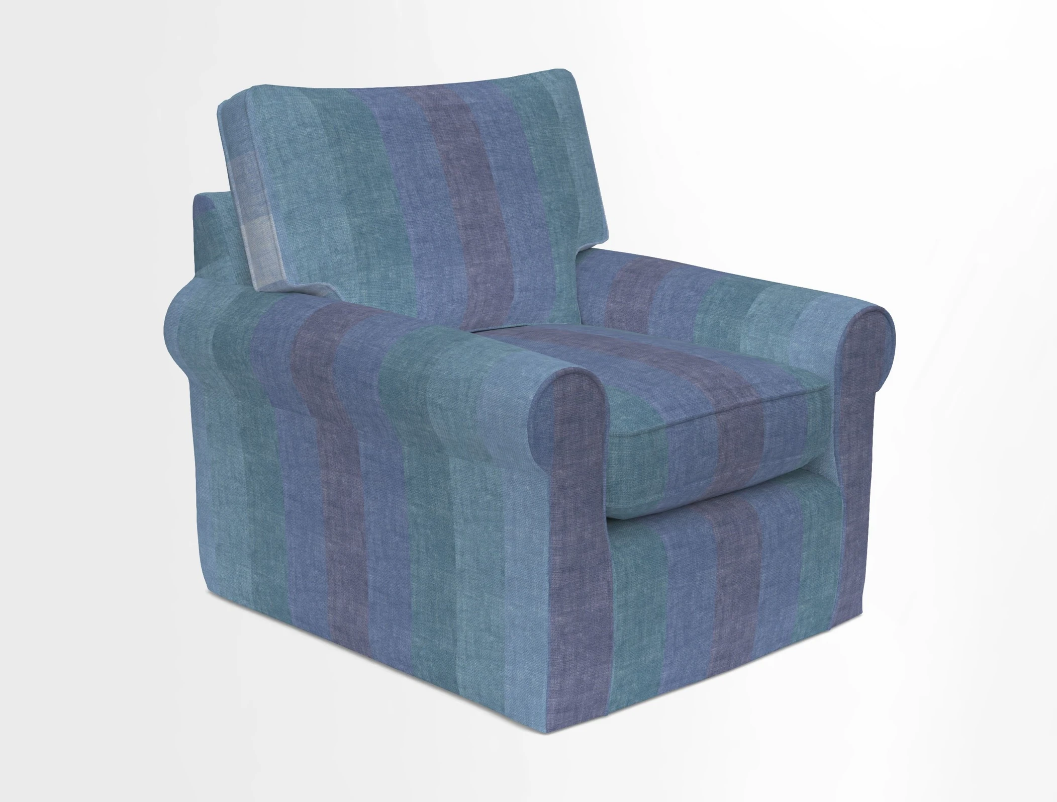Bignor Chair in Two Tone Plain Biscuit. Loose cover option available