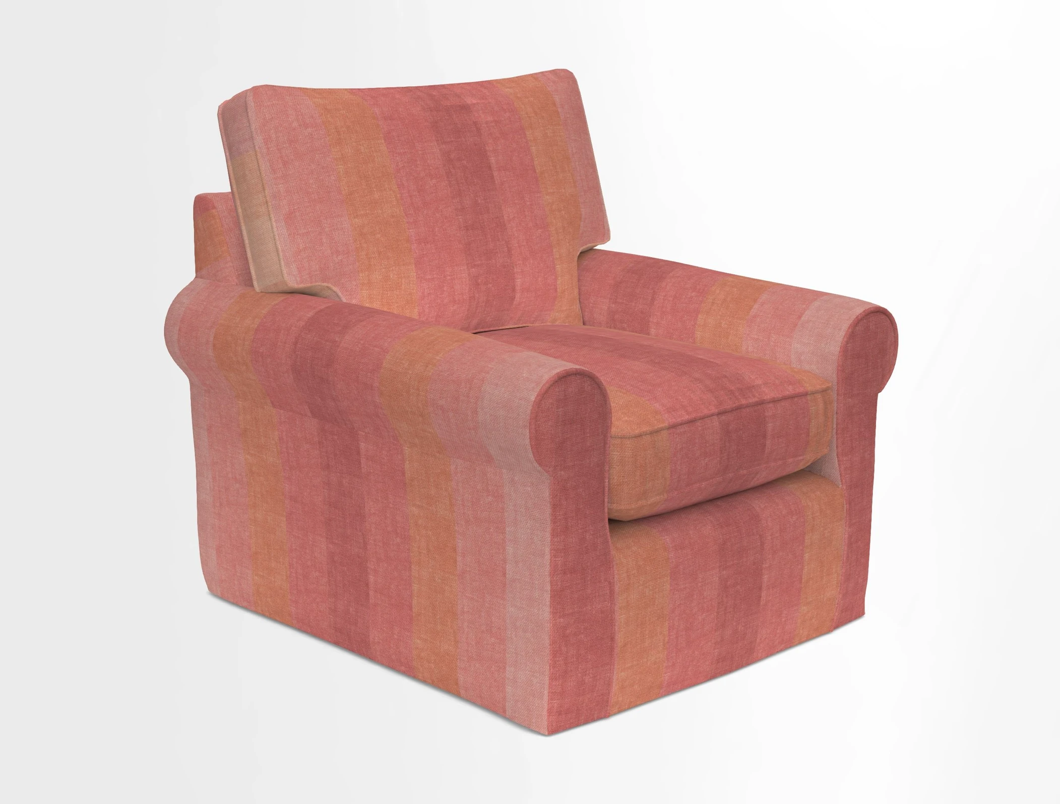 Bignor Chair in Two Tone Plain Biscuit. Loose cover option available