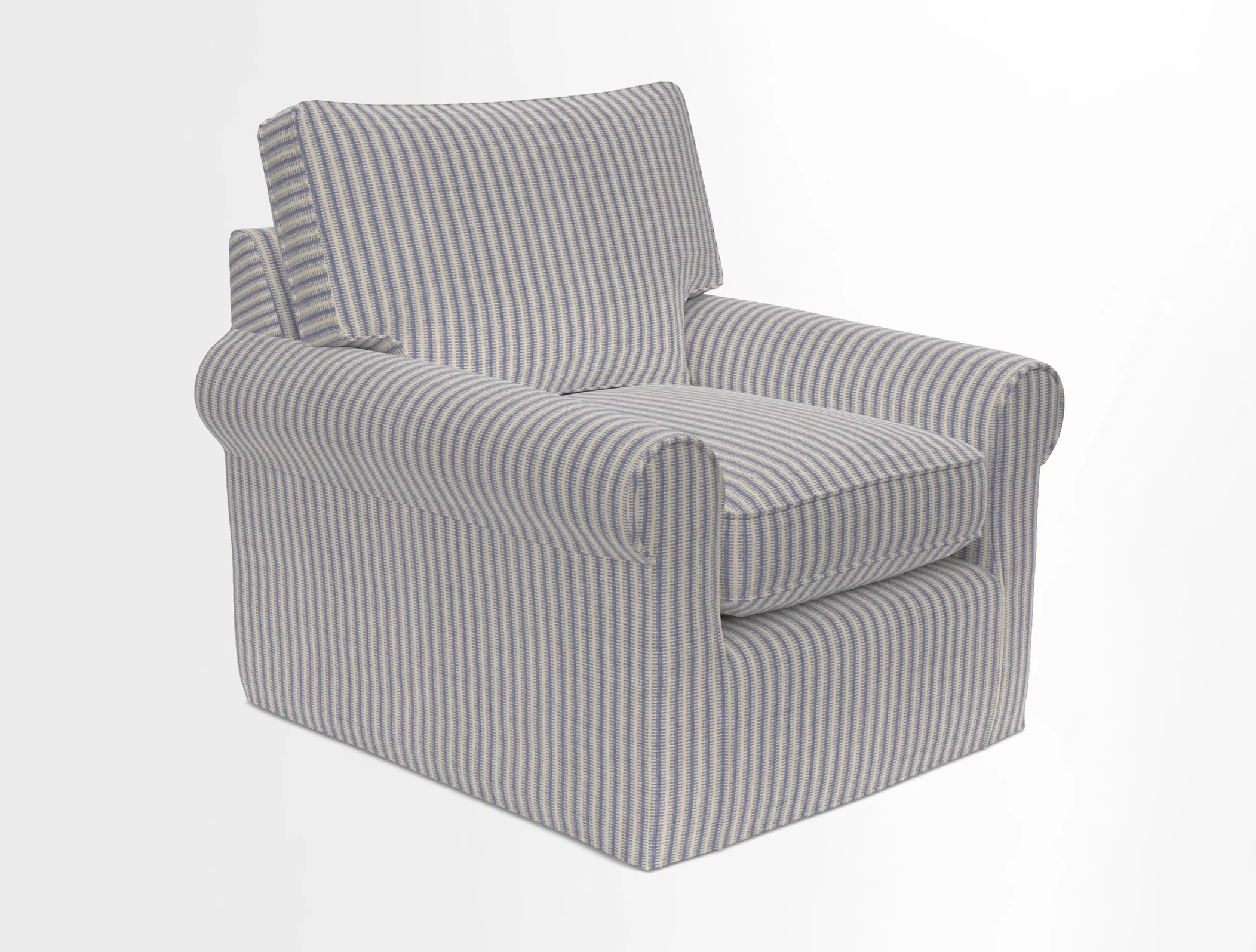 Bignor Chair in Two Tone Plain Biscuit. Loose cover option available