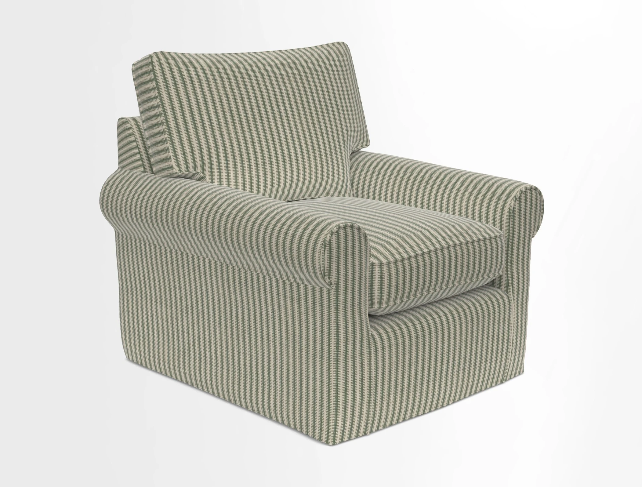 Bignor Chair in Two Tone Plain Biscuit. Loose cover option available