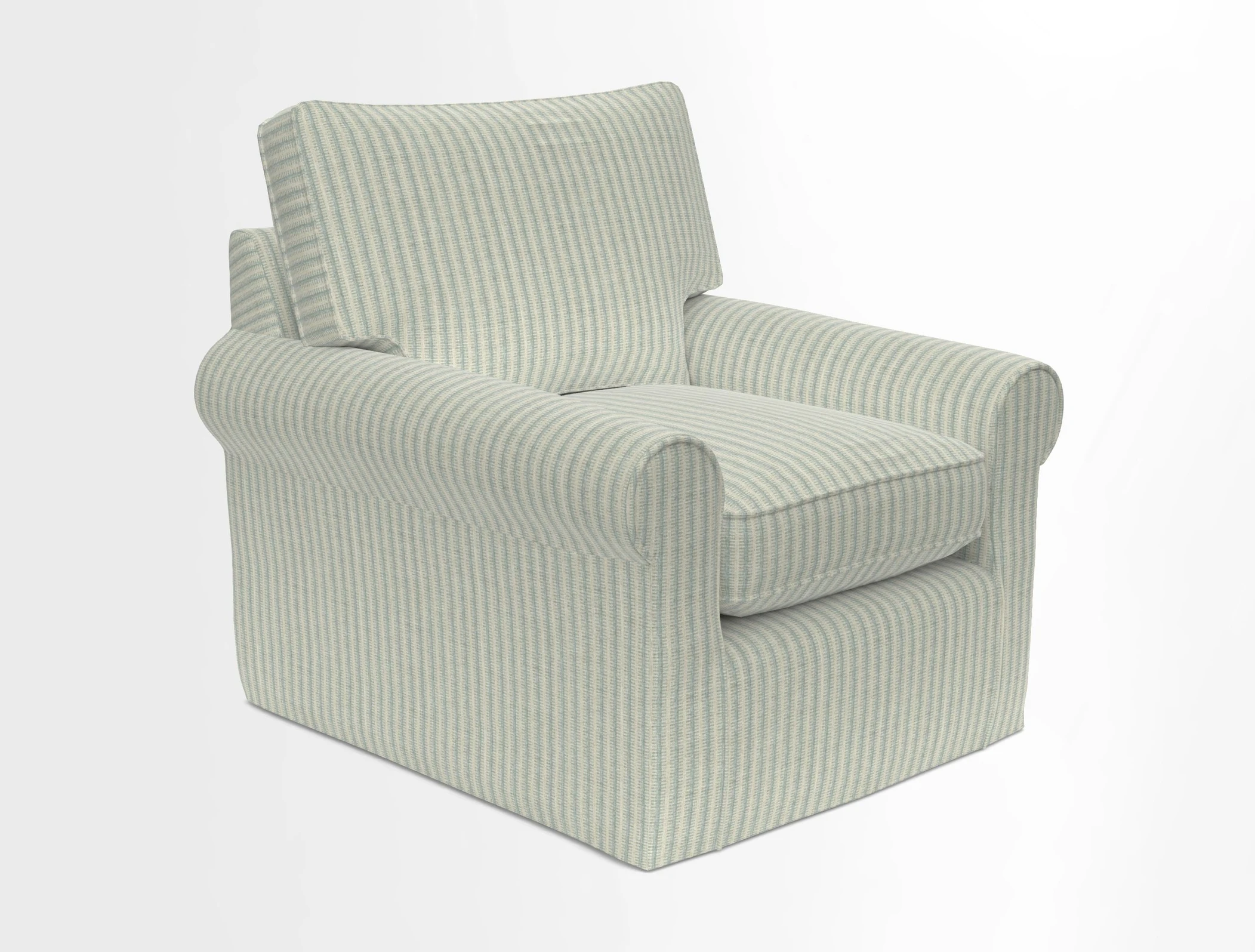 Bignor Chair in Two Tone Plain Biscuit. Loose cover option available