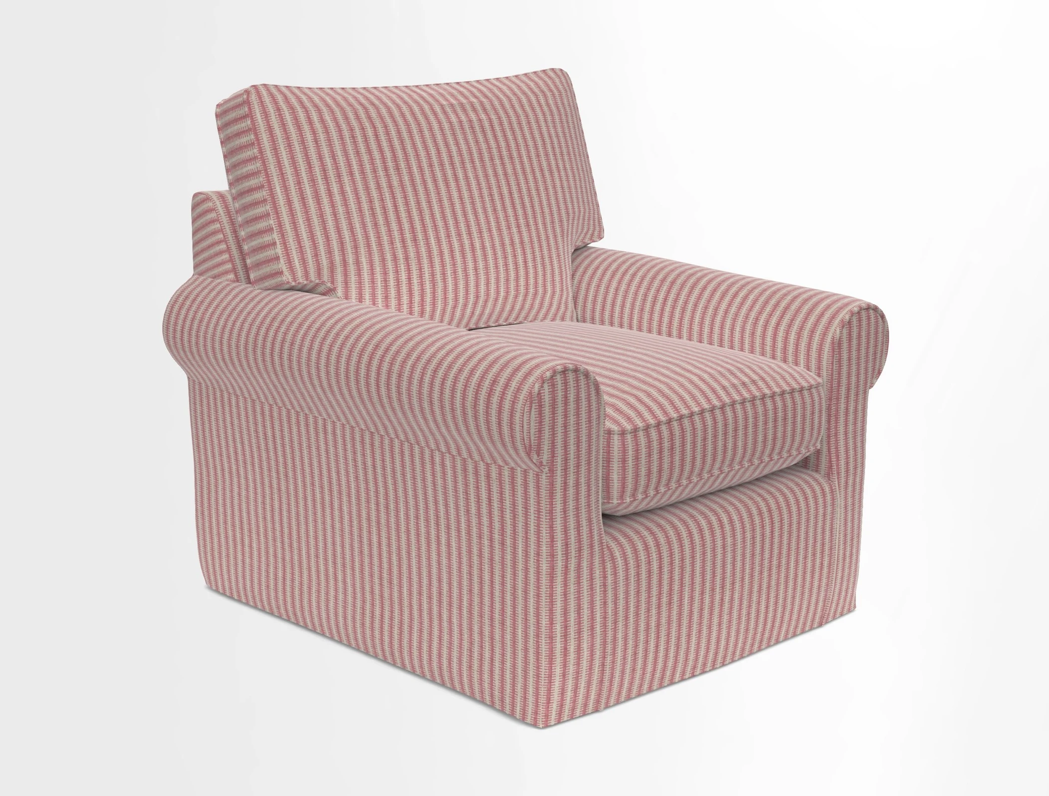 Bignor Chair in Two Tone Plain Biscuit. Loose cover option available
