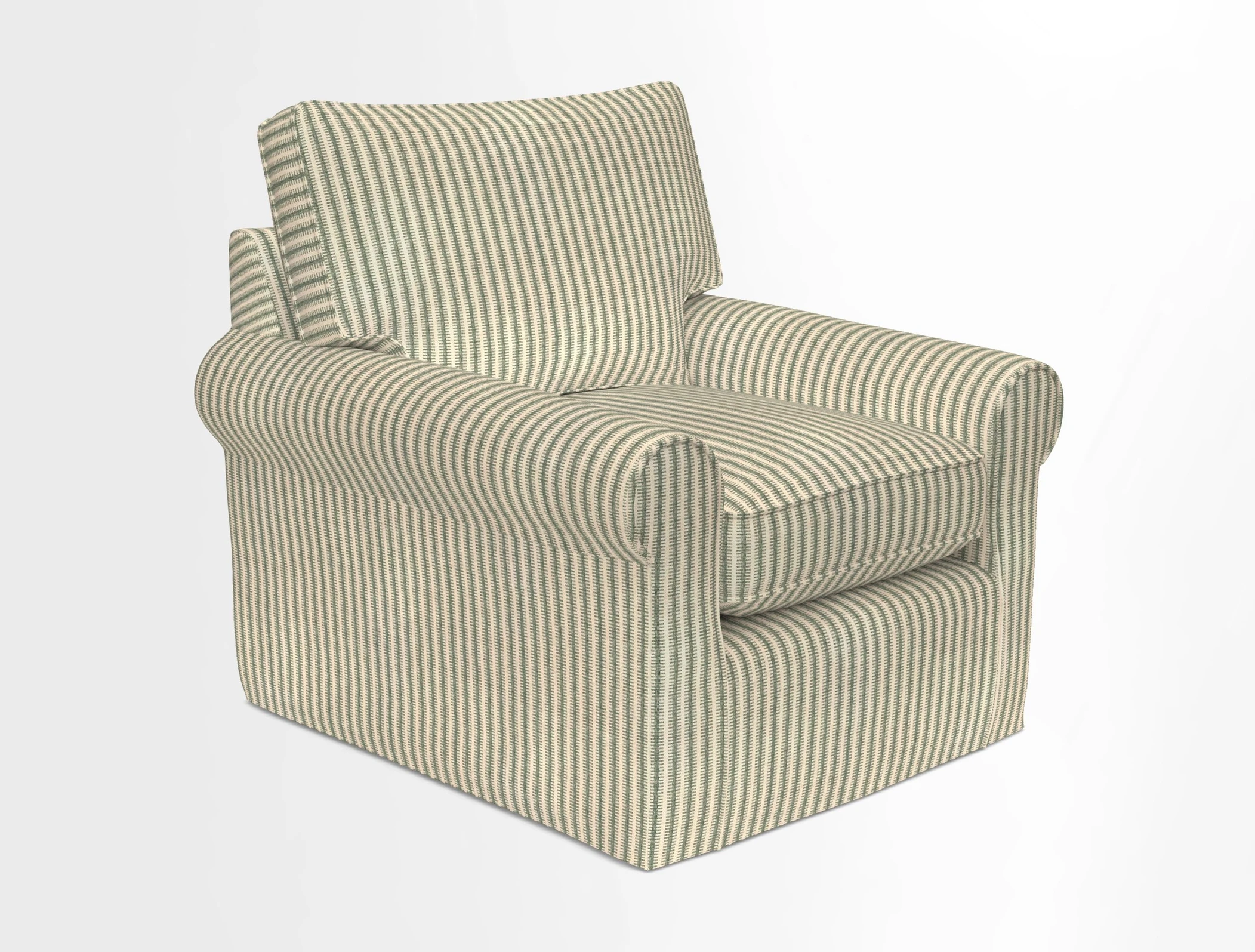 Bignor Chair in Two Tone Plain Biscuit. Loose cover option available